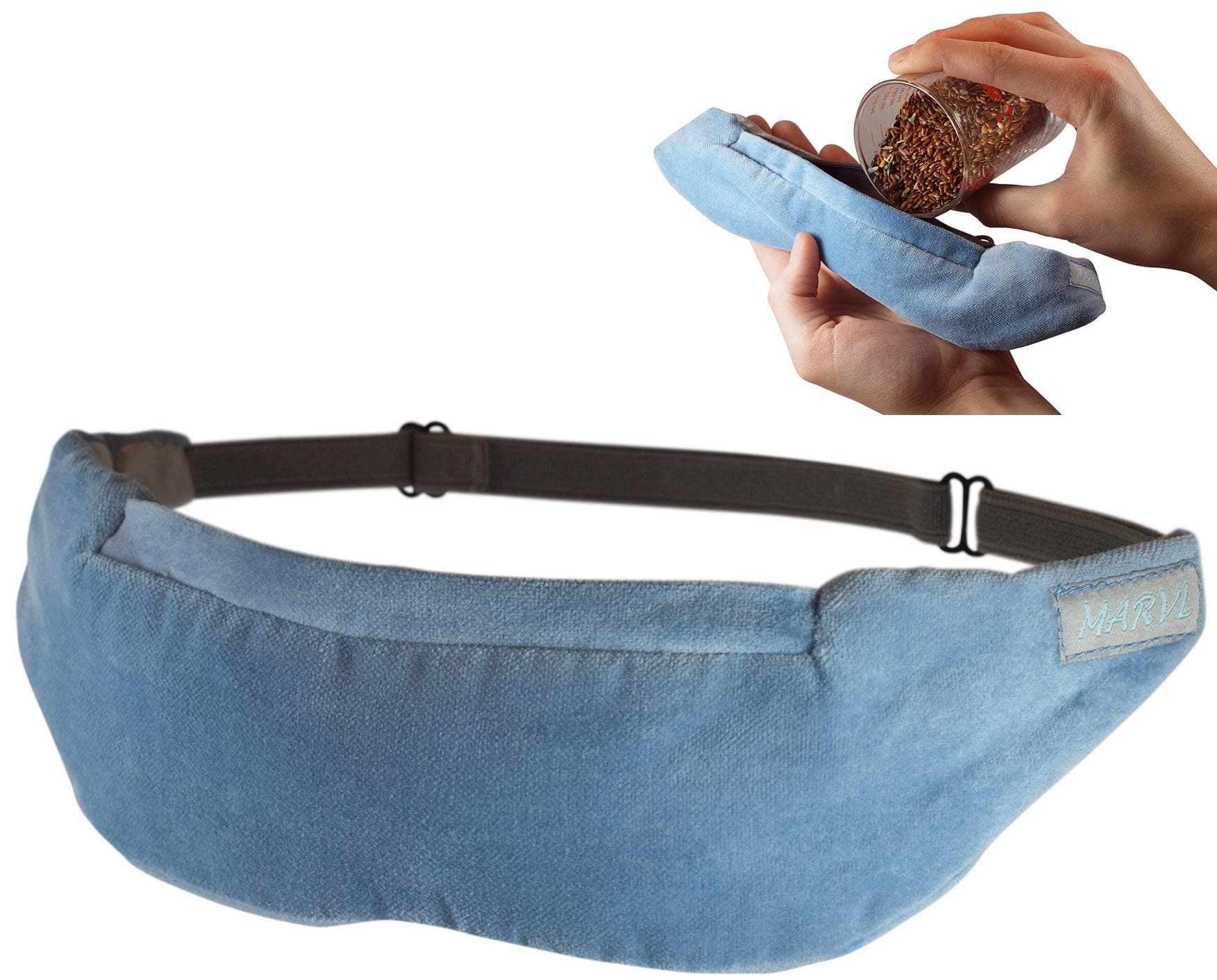 Dry Eye Compress, Fillable Blepharitis Mask for Dry Eyes and Blepharitis