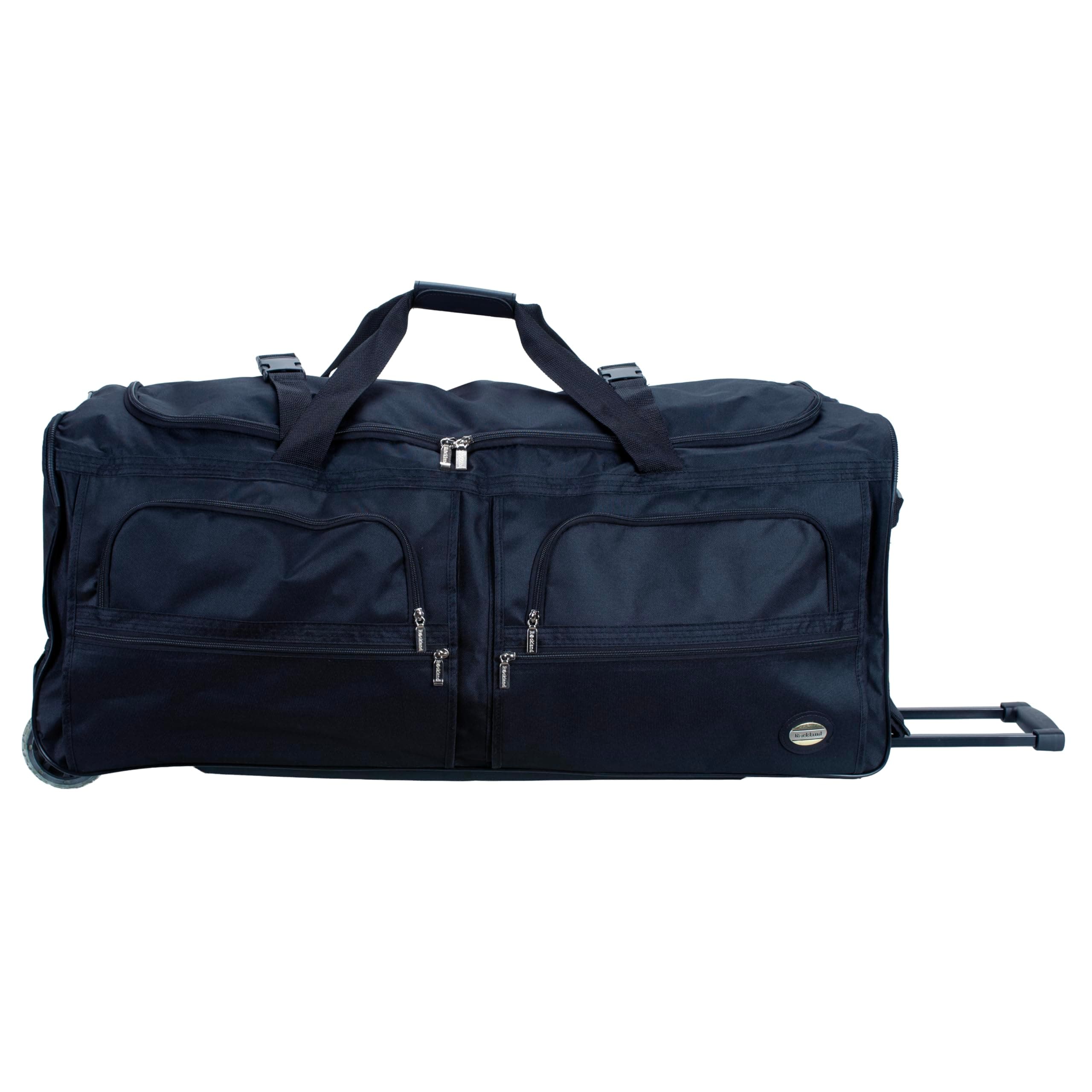 Rockland Rolling Duffel Bag, Black, 22"