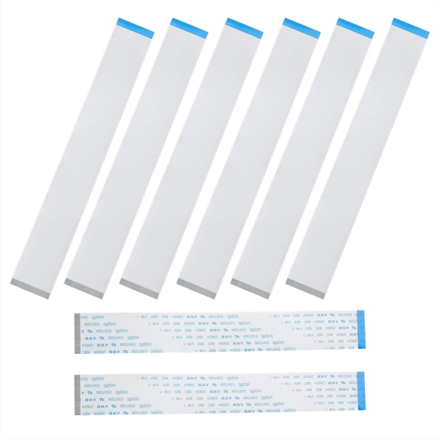 Flat Cable 8PCS FPC FFC 150mm Length 40 Pin 0.5mm Pitch Flexible Ribbon Cables B Type