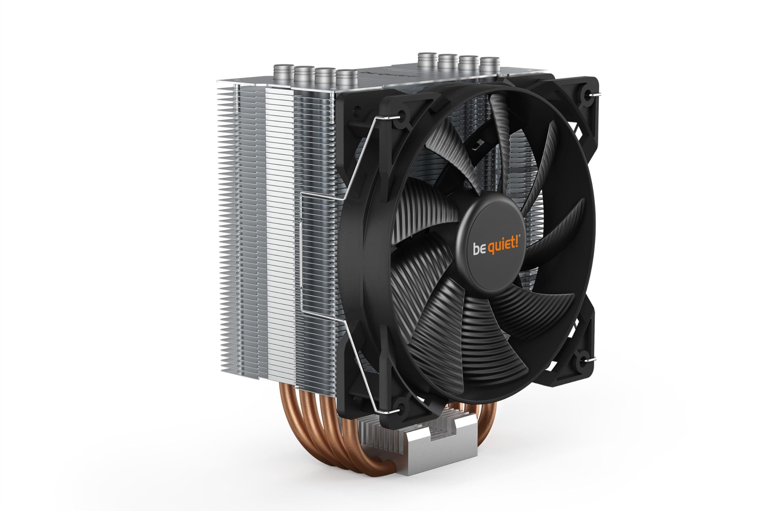 Pure Rock 2 air cooler, 150W TDP cooling power, 4 high-performance 6mm heat pipes, HDT technology, Pure Wings 2 120mm PWM fan, brushed aluminum finish, easily installable