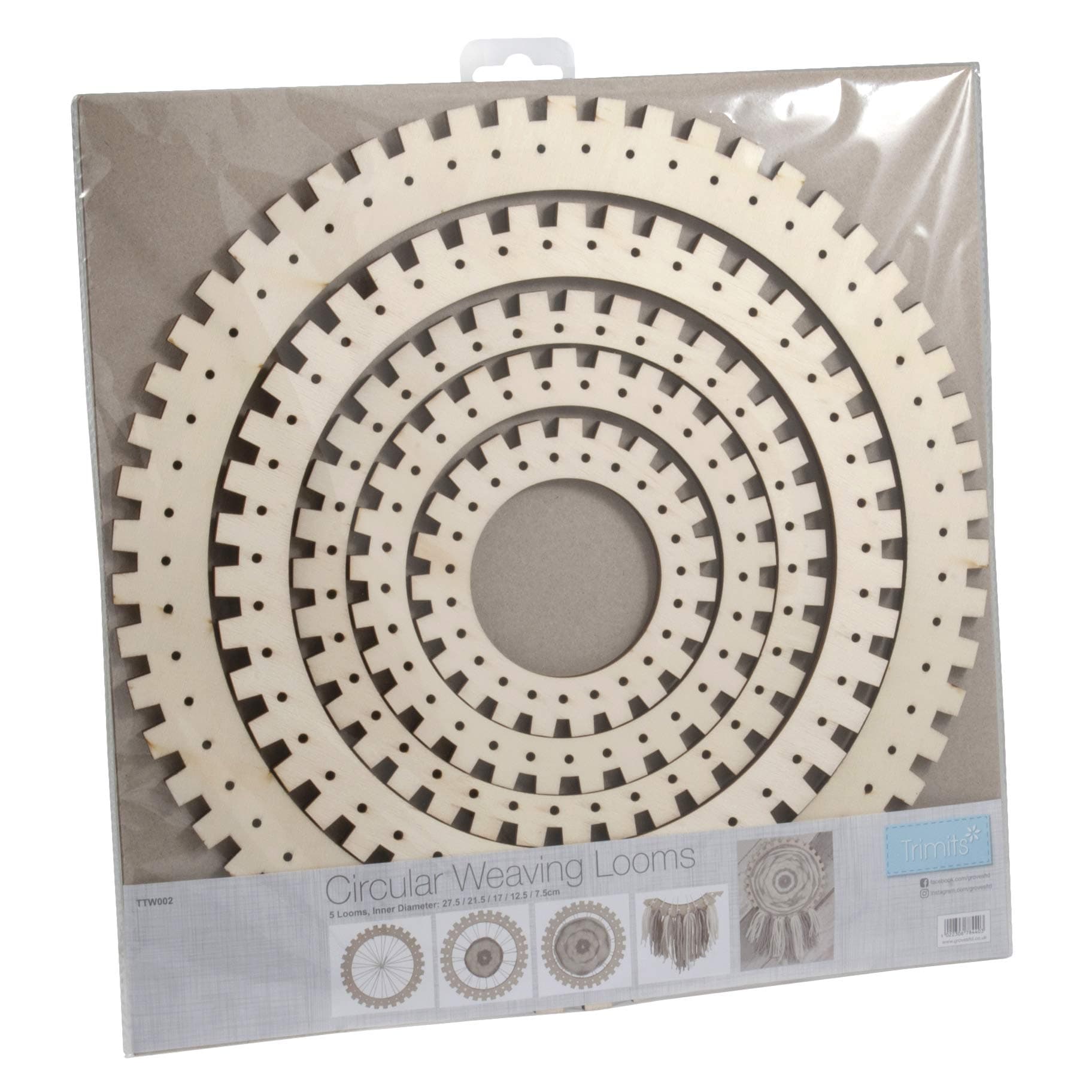 Weaving Looms: Circular: 5 Pieces