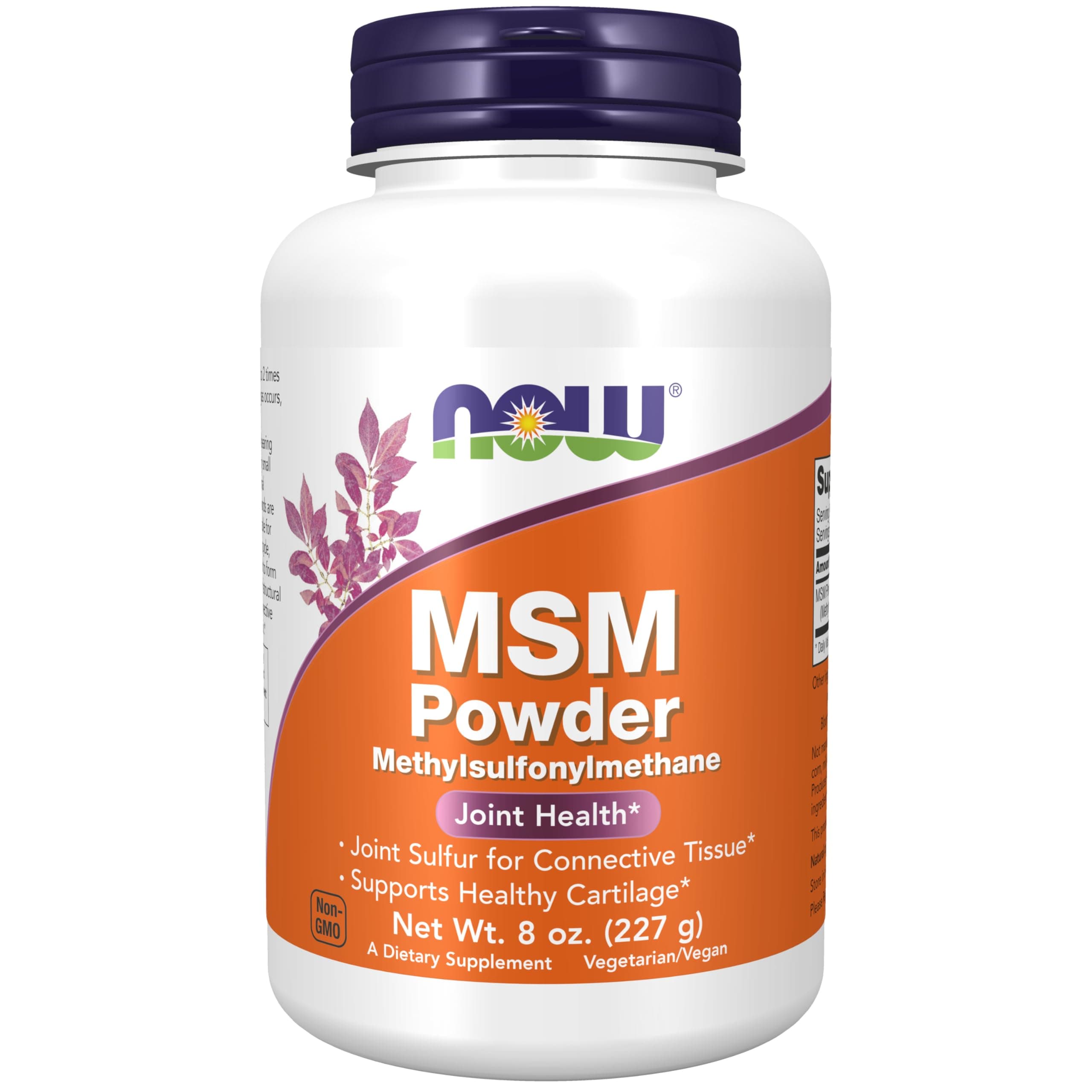 Supplements, MSM (Methylsulfonylmethane) Powder, Supports Healthy Cartilage*, Joint Health*, 8-Ounce