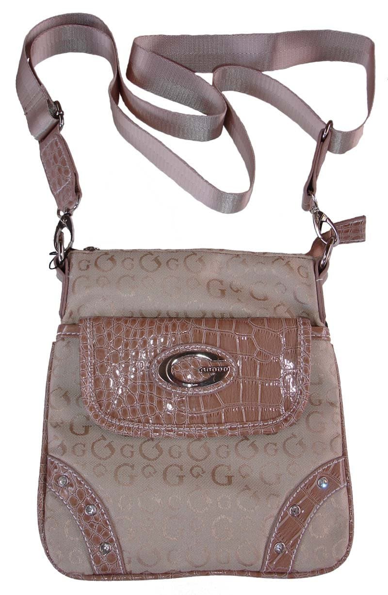 Signature "G" Designer Inspired Flap Messenger Bag Tote Handbag Purse Stripped Multi Pattern Patchwork