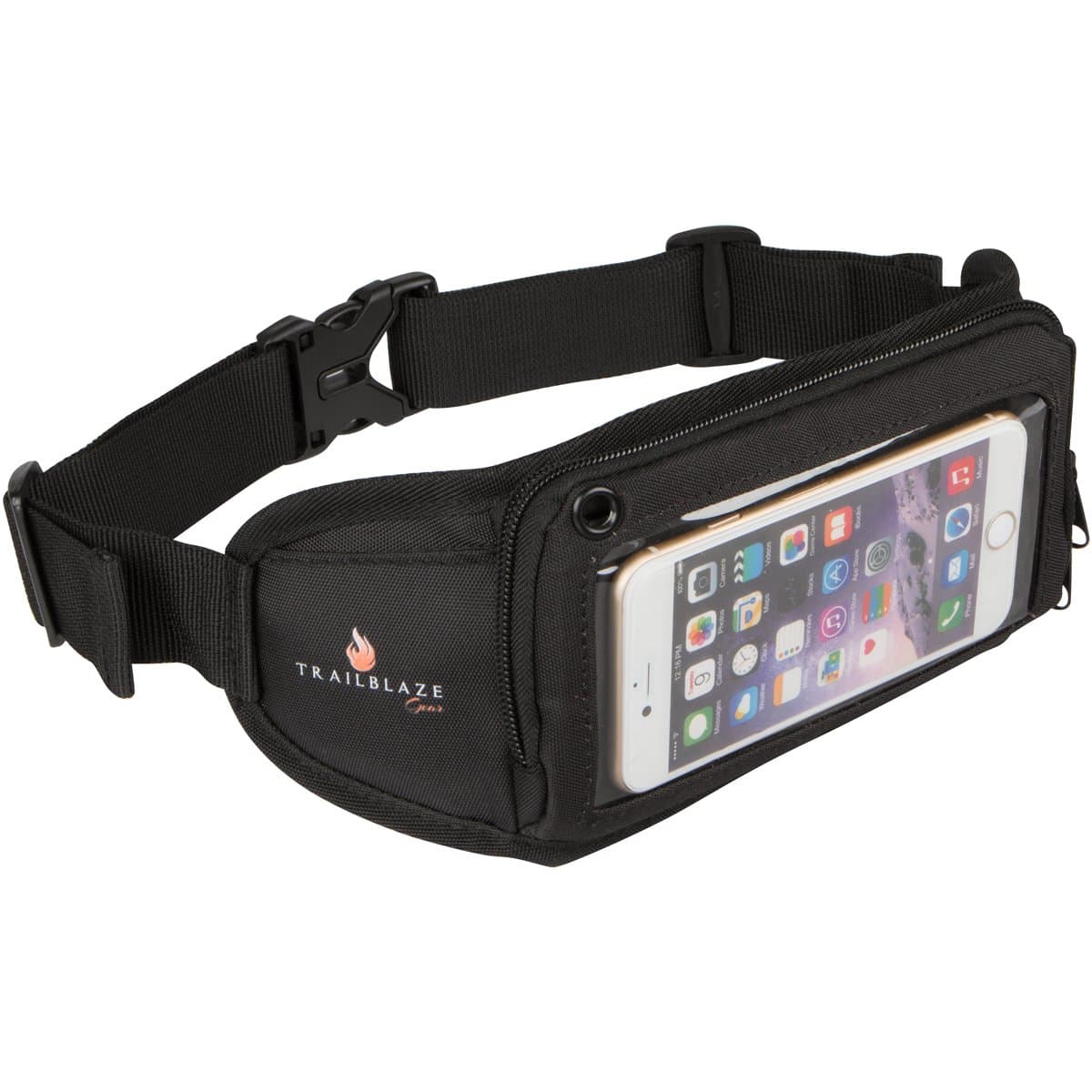 Trailblaze Gear Running Belt for Exercise & Travel- Fits Iphone 6/6 Plus and Android Smartphones - Touch Screen Compatible - Free 100 Running Tips Ebook