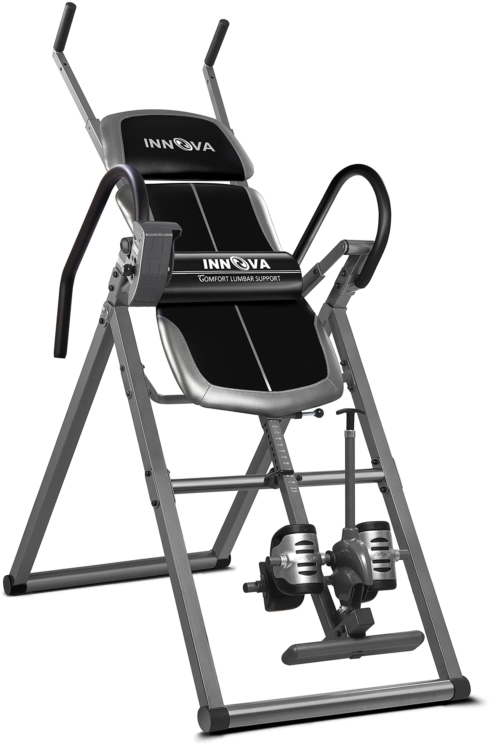 Innova Health and Fitness ITX1200 Inversion Table with Adjustable Stretch Bars for Optimal Slope Inversion Full Body Stretch