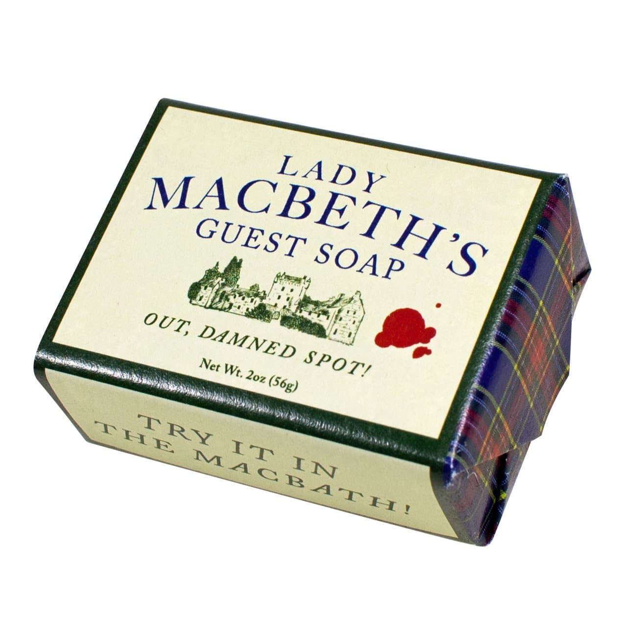 Shakespeare Lady Macbeth's Guest Soap - Made in the USA, 2oz (56g) Travel or Hotel Sized Bar Soap
