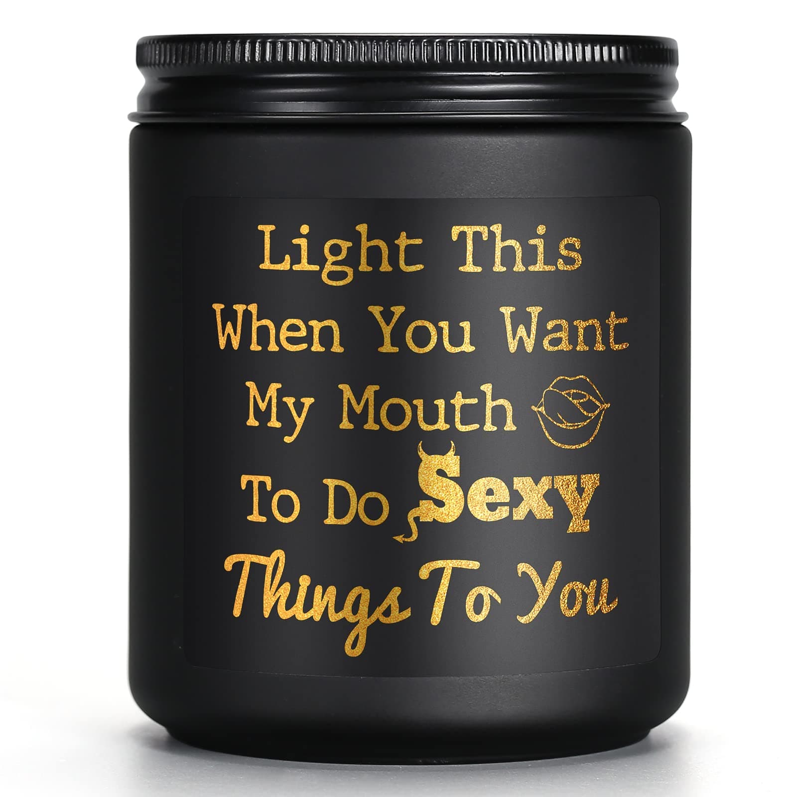 Lavender Scented Candle - Funny Gift for Boyfriend Husband Him Her Girlfriend Wife - Romantic I Love You Gift for Christmas Birthday Anniversary Valentines - Naughty Gifts for Men Women Couple Fiance