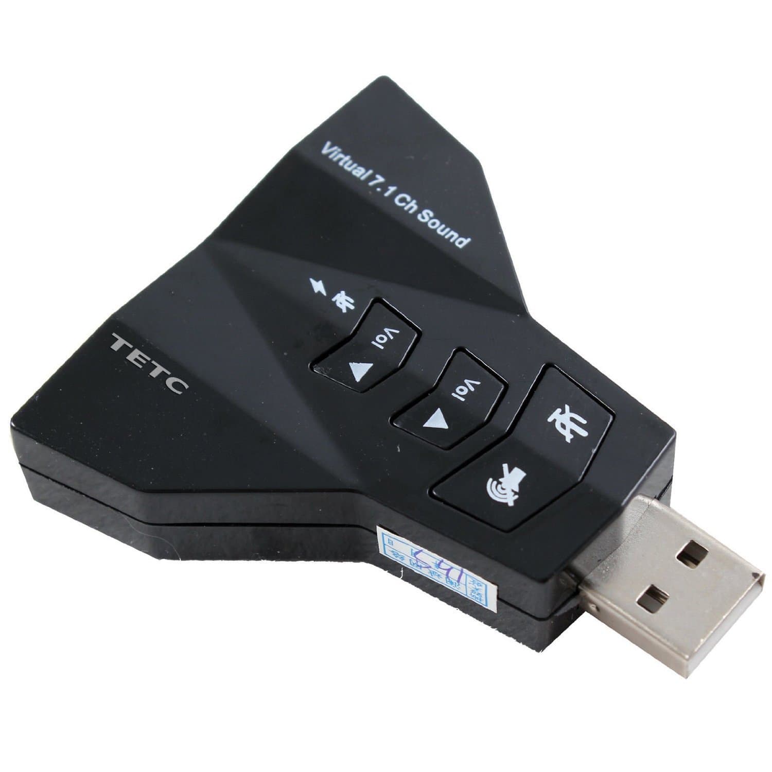 ESOUND USB to 3D External Sound Card Audio adapter Virtual 7.1 Channel Ch Sound Mic Speaker Double adaprter for Windows 98SE / ME / 2000 / XP / Server 2003 / Vista . Linux . Mac05