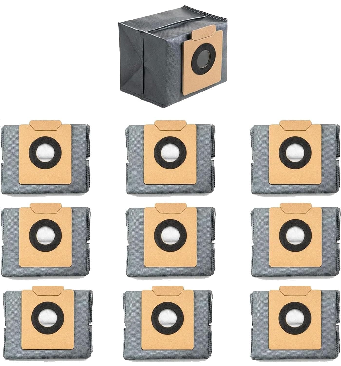 NIVMOWN10 PACK Replacement Dust Bags Compatible with Eufy Clean X8 Pro Self-Empty Station Vacuum Bag, 4-Layer Replcement Bags Spare Parts Accessory