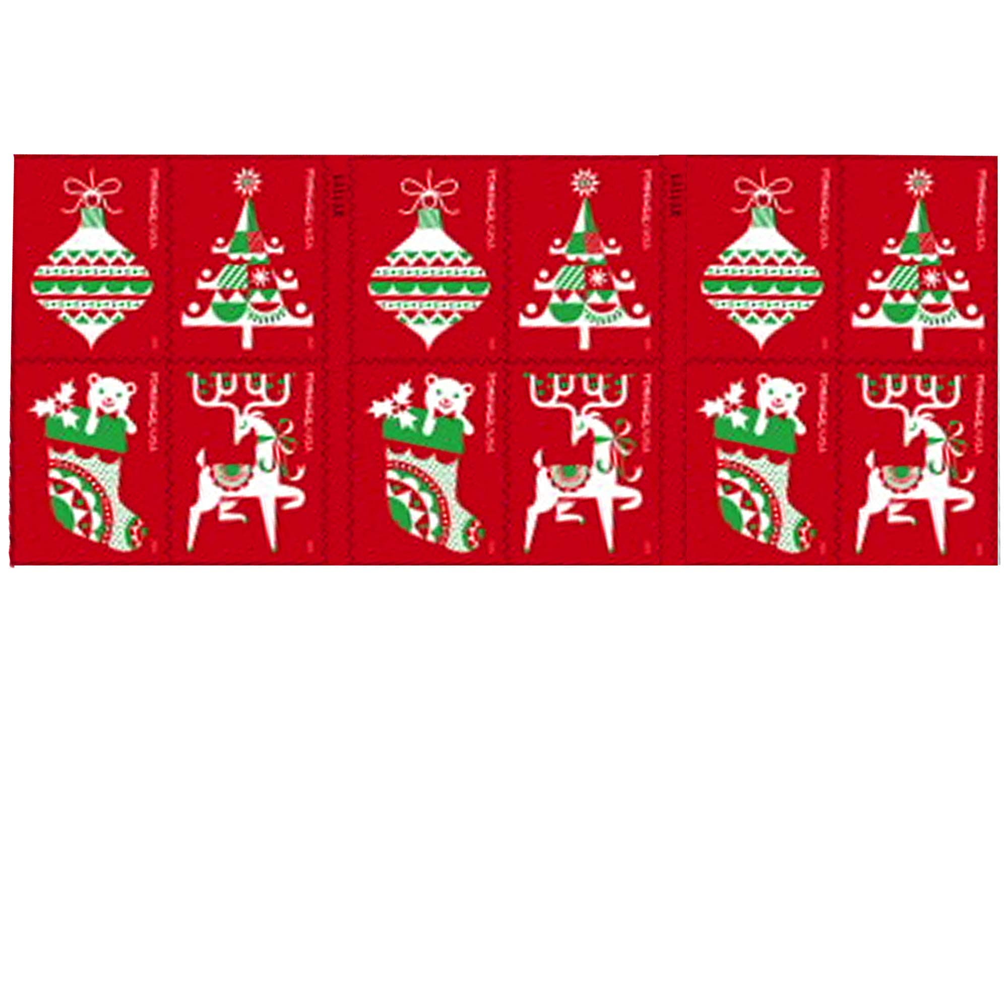 Holiday Delights Forever Postage Stamps Book of 20 First Class US Postal Christmas Celebrations Wedding Anniversary Party Traditions (20 Stamps)