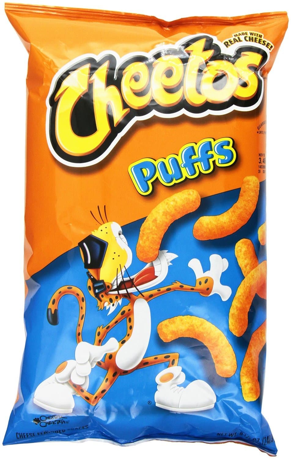 Cheetos Jumbo Puffs Cheese Flavor Snacks, 8.5oz (10 Pack)