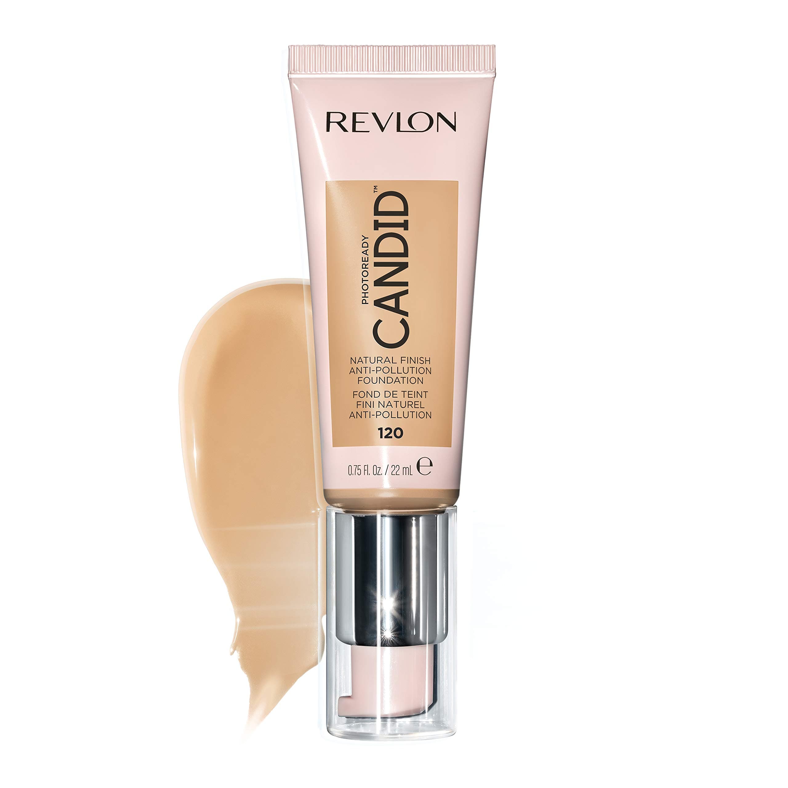 PhotoReady Candid Natural Finish Foundation, with Anti-Pollution, Antioxidant, Anti-Blue Light Ingredients, 120 Buff, 0.75 fl. oz.