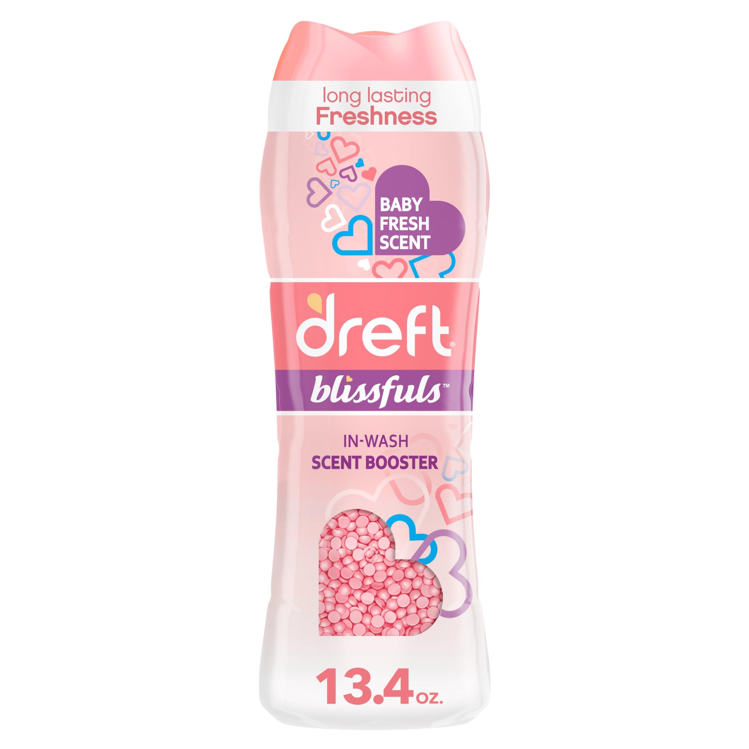 Dreft Blissfuls In-Wash Laundry Scent Booster Beads, Baby Fresh Scent, 13.4 oz