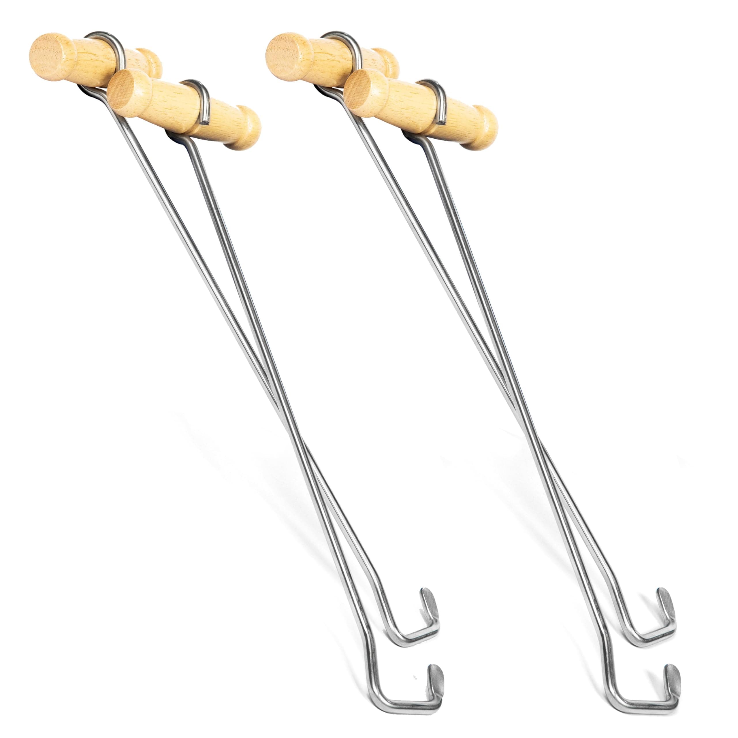 HOUNDSBAY Cowboy Boot Hook for Men and Women - Boot Puller for Cowboy Boots with Long Handles