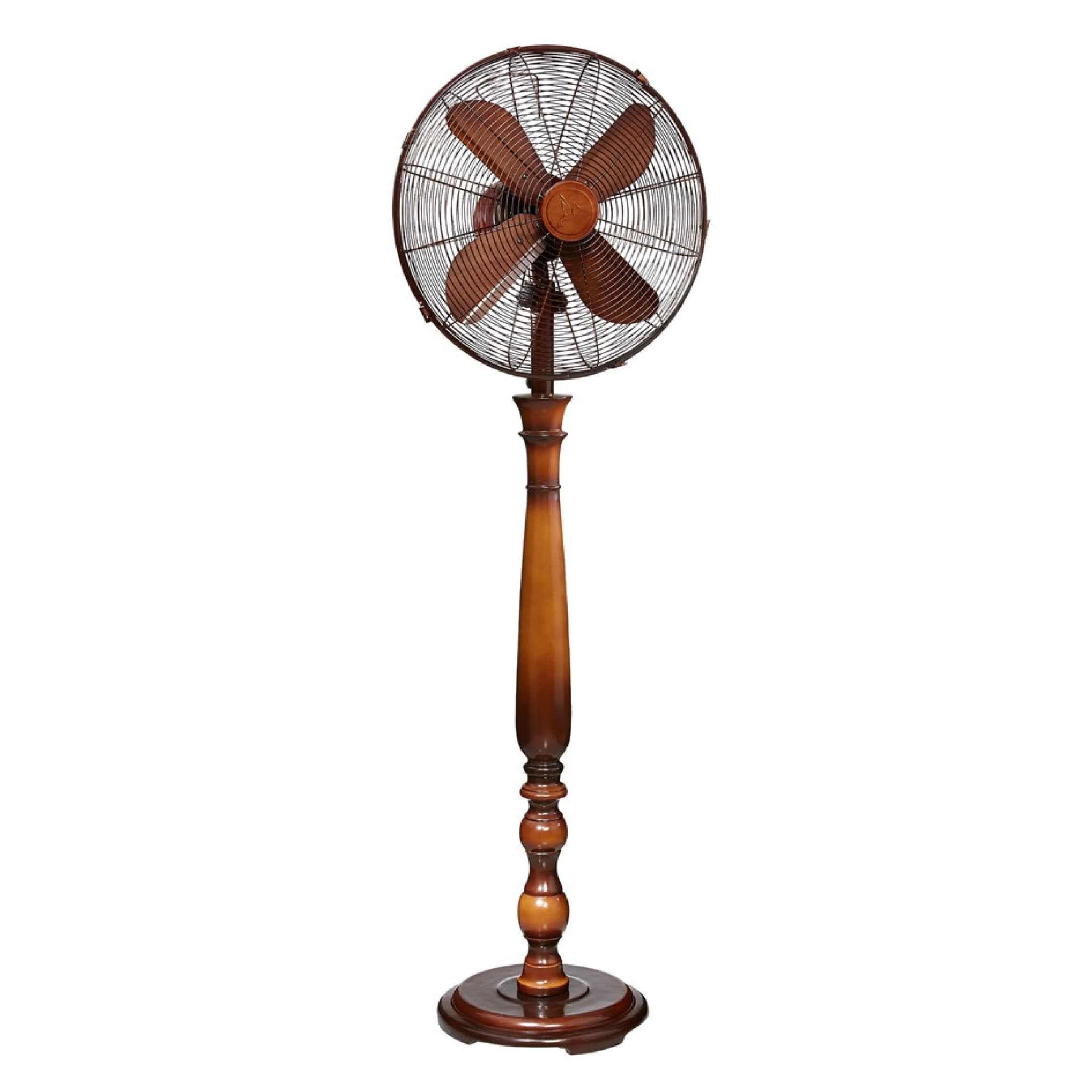 DecoBREEZE Pedestal Standing Floor 3 Speed Oscillating Fan with Adjustable Height, 16 inches, Sutter