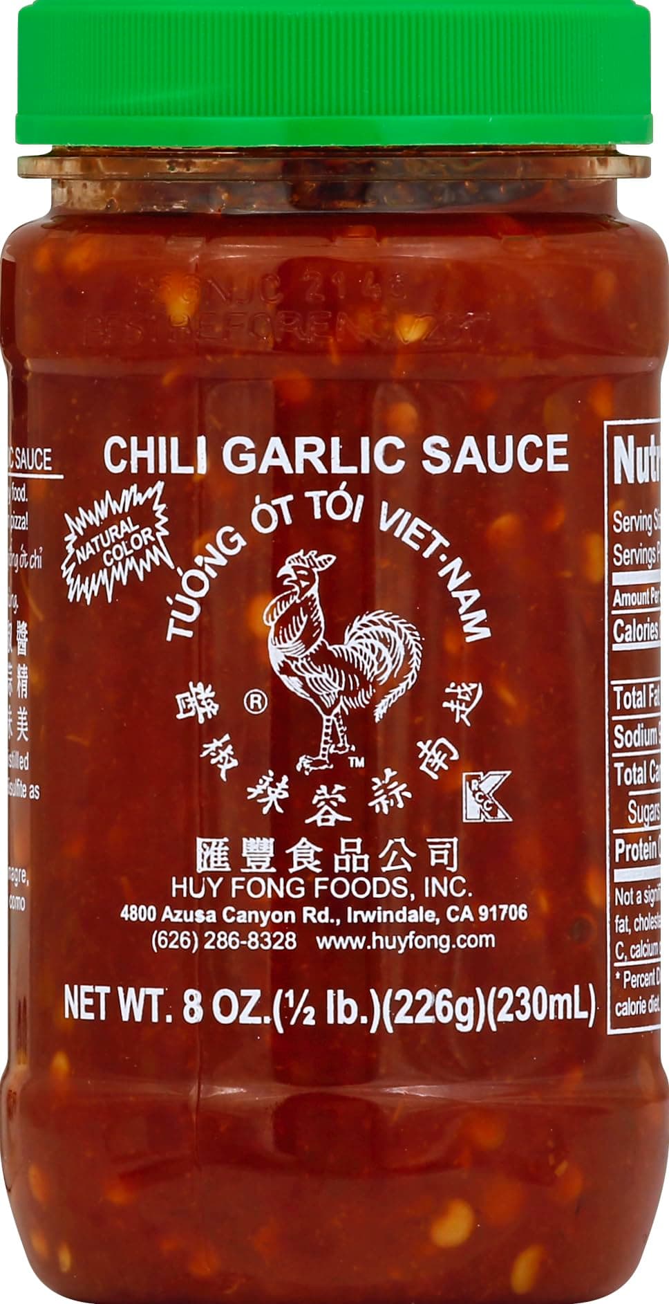 Huy Fong Chili Garlic Sauce 8 oz (266g)