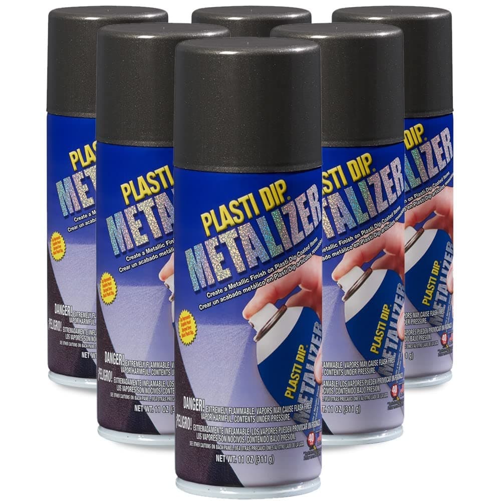 Performix 11287-6-6PK Graphite Pearl Metalizer Plasti Dip Spray - 11 oz., (Pack of 6)