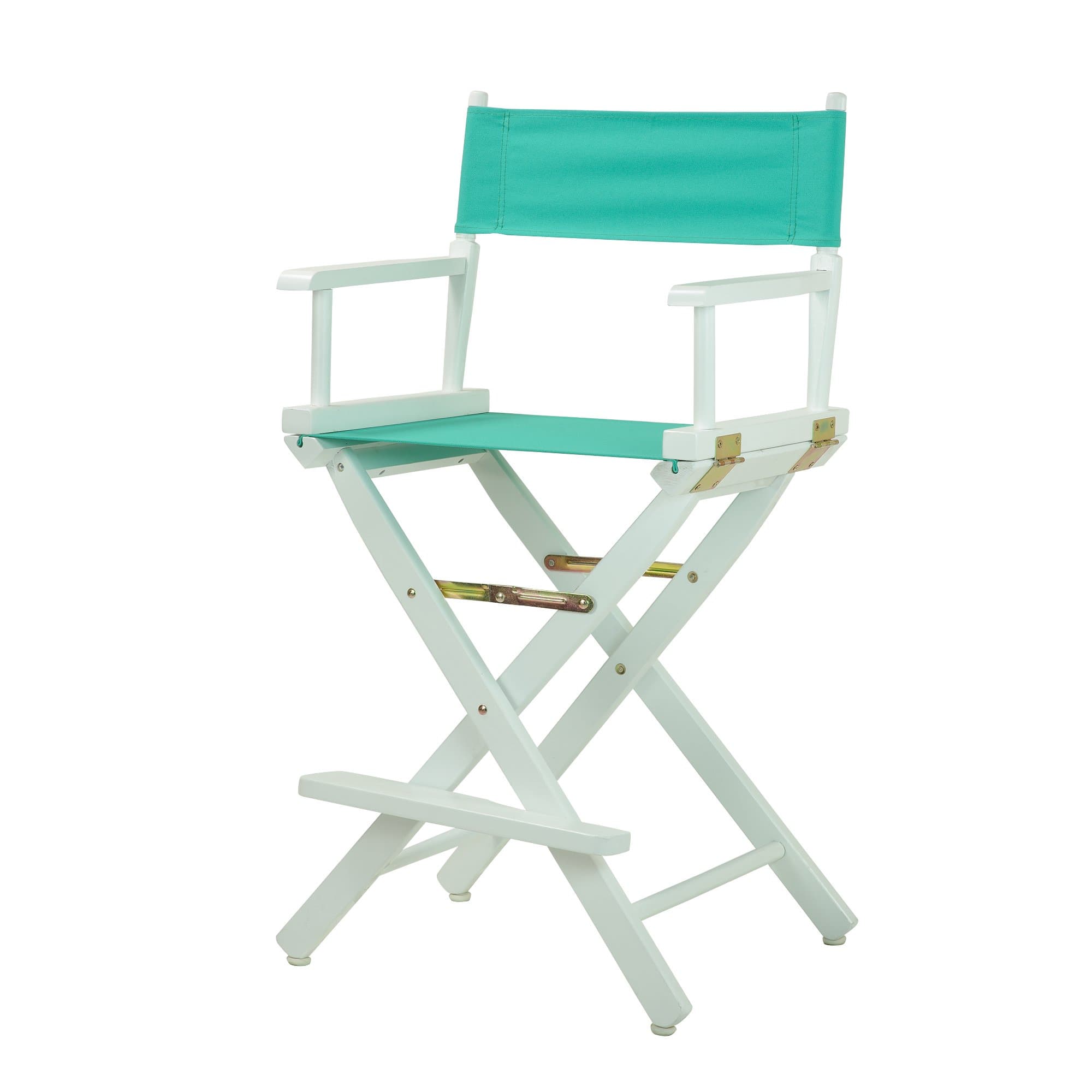 Casual Home Director Chair, White Frame-Solid Wood, 24 Inch