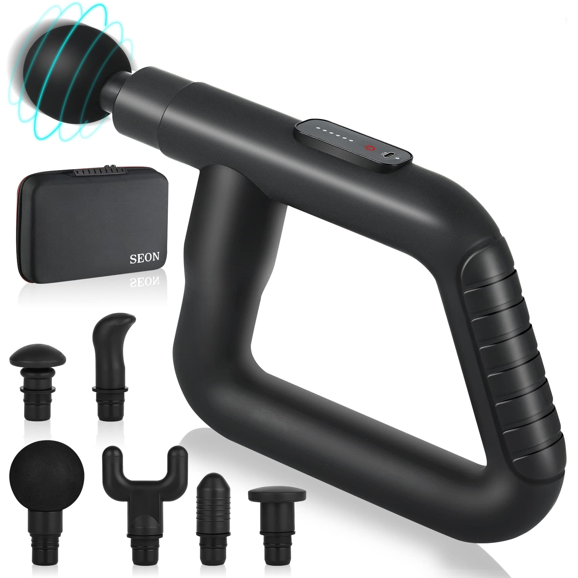 SEON Massage Gun Percussion Instrument Deep Tissue Muscle Relaxation Massager