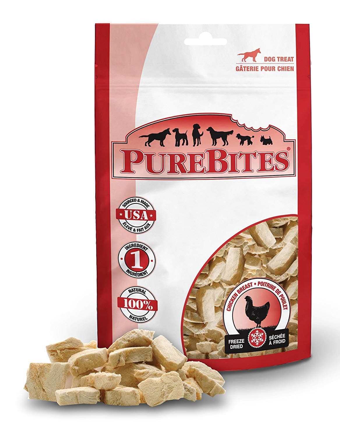 PureBites Chicken Breast for Dogs, 1.4oz / 40g - Entry Size