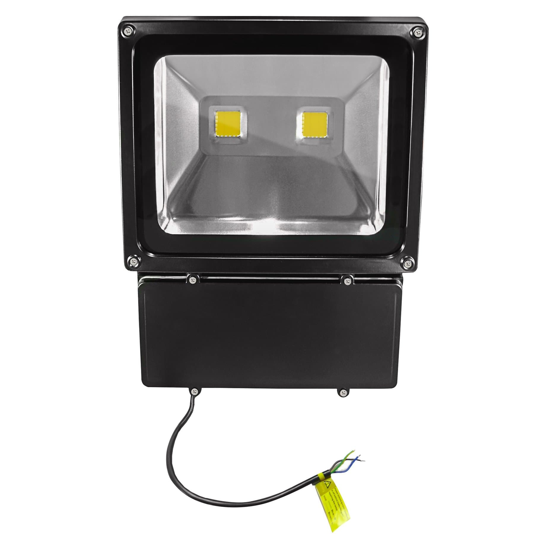 COB LED Außenfluter IP 65–100 Watt - 3000 Kelvin warm white - 9000 lm (Replaces 900–1000 Watt Halogen Bulbs) Set of 7 [Energy Class A+]