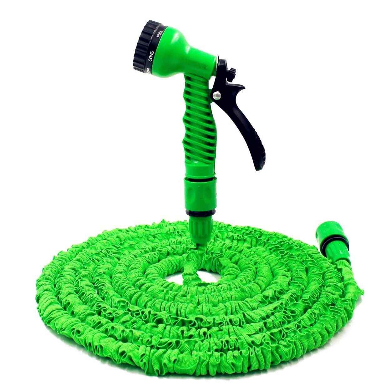 Deluxe Expandable No Kink Garden Hose Pipe, Pampered Gardens Best Magic Stretch WonderHose,Fits Common Style Fittings. Tap to Pressure Washer Suitable. Professional Spray Gun