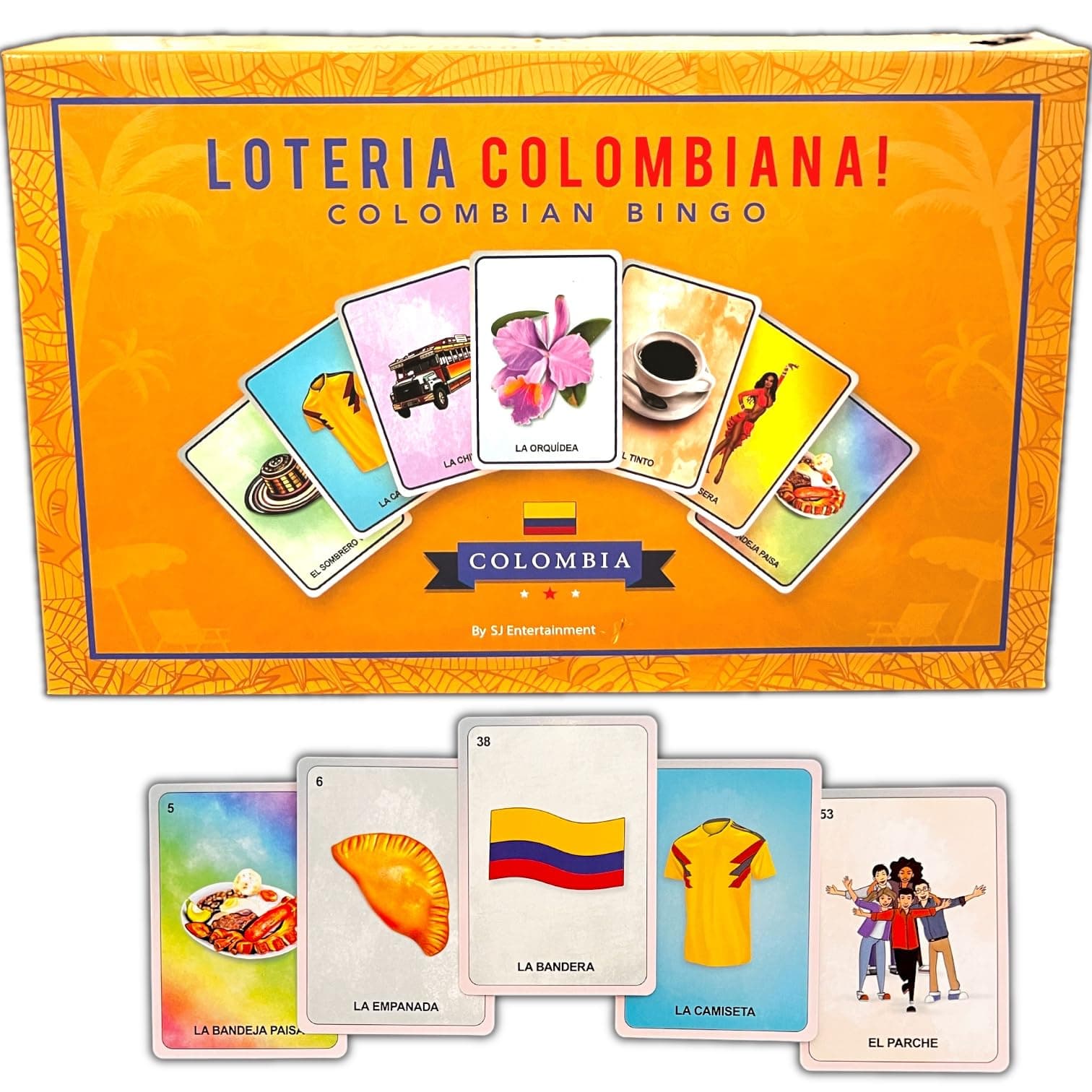 SJ Entertainment Loteria Colombiana Colombian Bingo: Modern Bilingual Juego Loteria Lottery Game