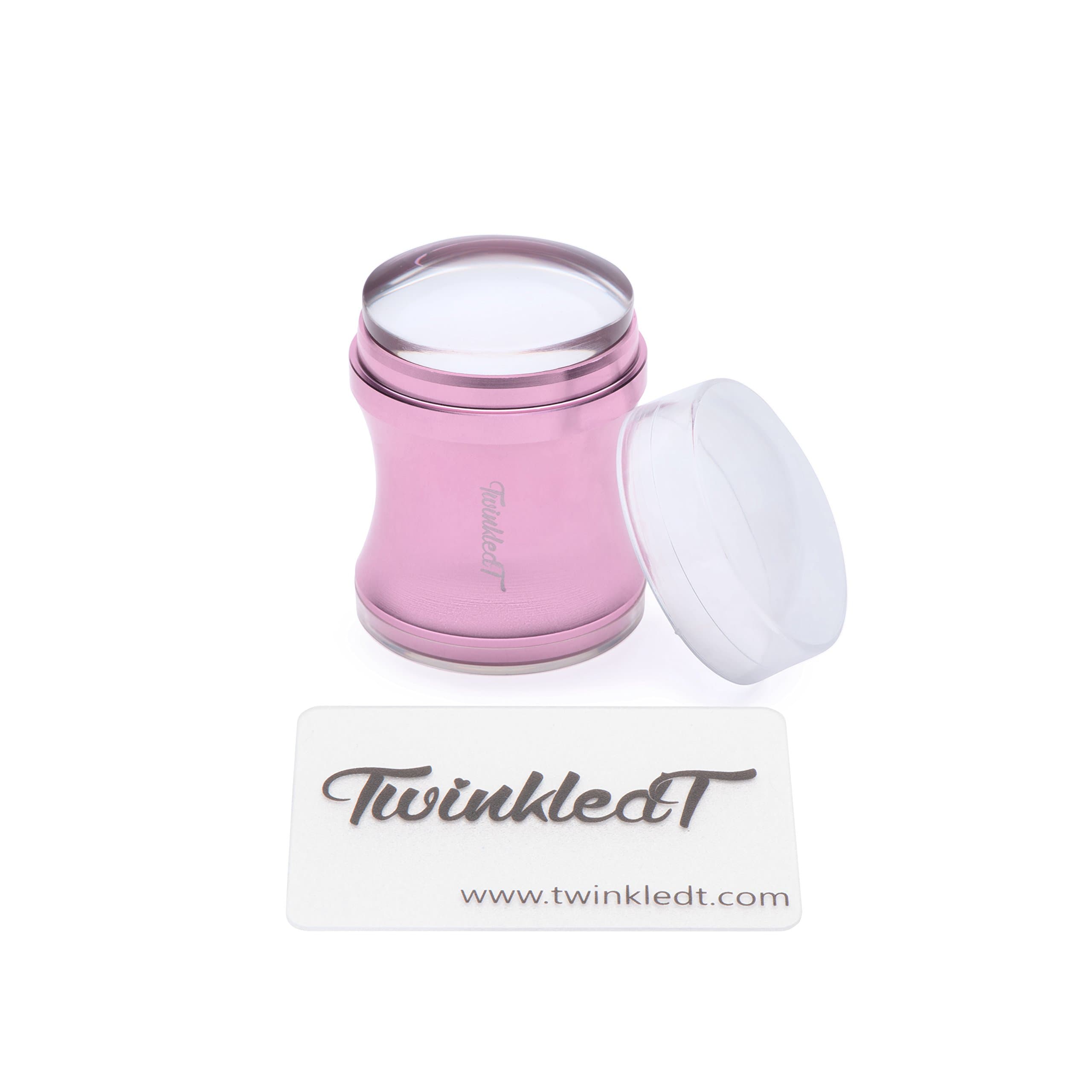 Pink Stainless Steel Clear Jelly Stamper and Scraper by Twinkled T