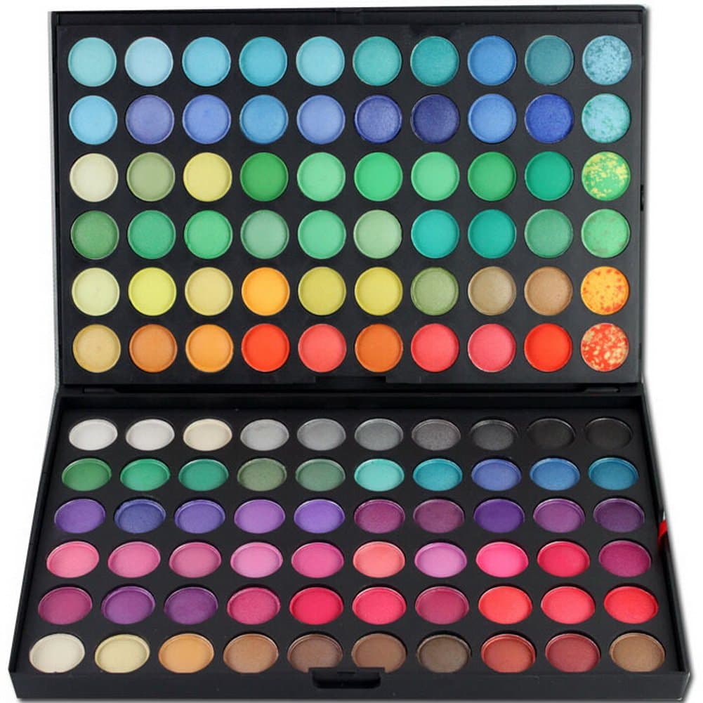 Huanwei Eye Shadow Palette Makeup Kit 120 Colour Eyeshadow Set Professional Box (color #1)