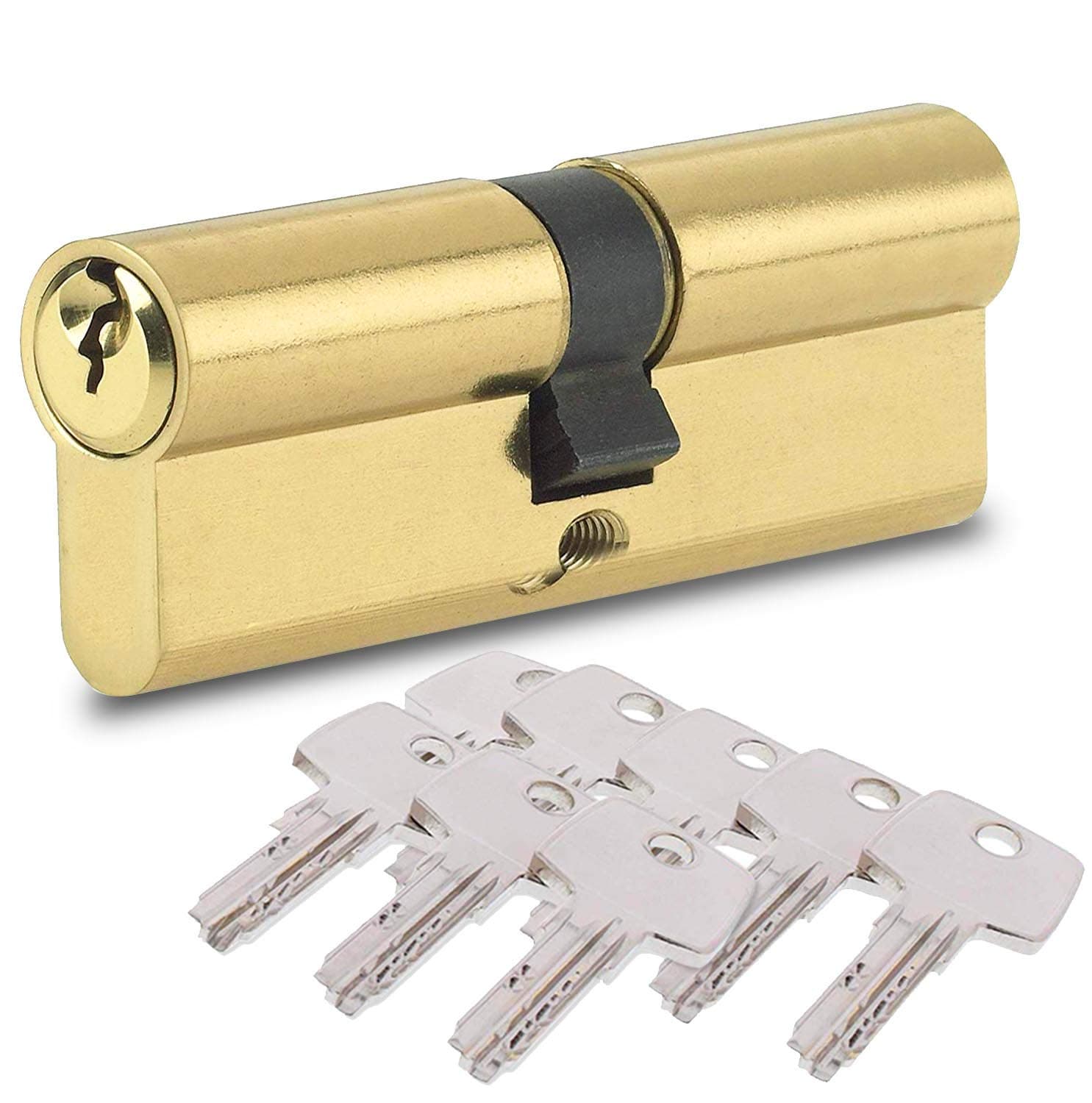 BETOY Lock Cylinder with 8 Security Keys, Profile Cylinder Door Cylinder, 40/40 (80 mm) Door Lock Cylinder Lock