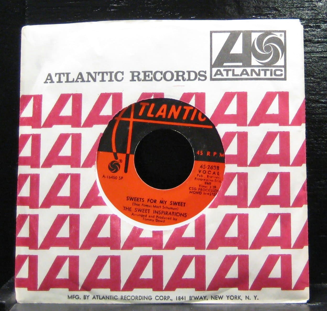 The Sweet Inspirations - Sweets For My Sweet / Get A Little Order - 7" Vinyl Record