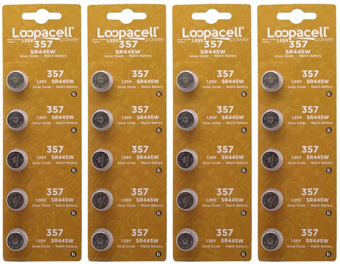 LOOPACELL 20 357 SR44 Silver Oxide Watch Electronic Battery
