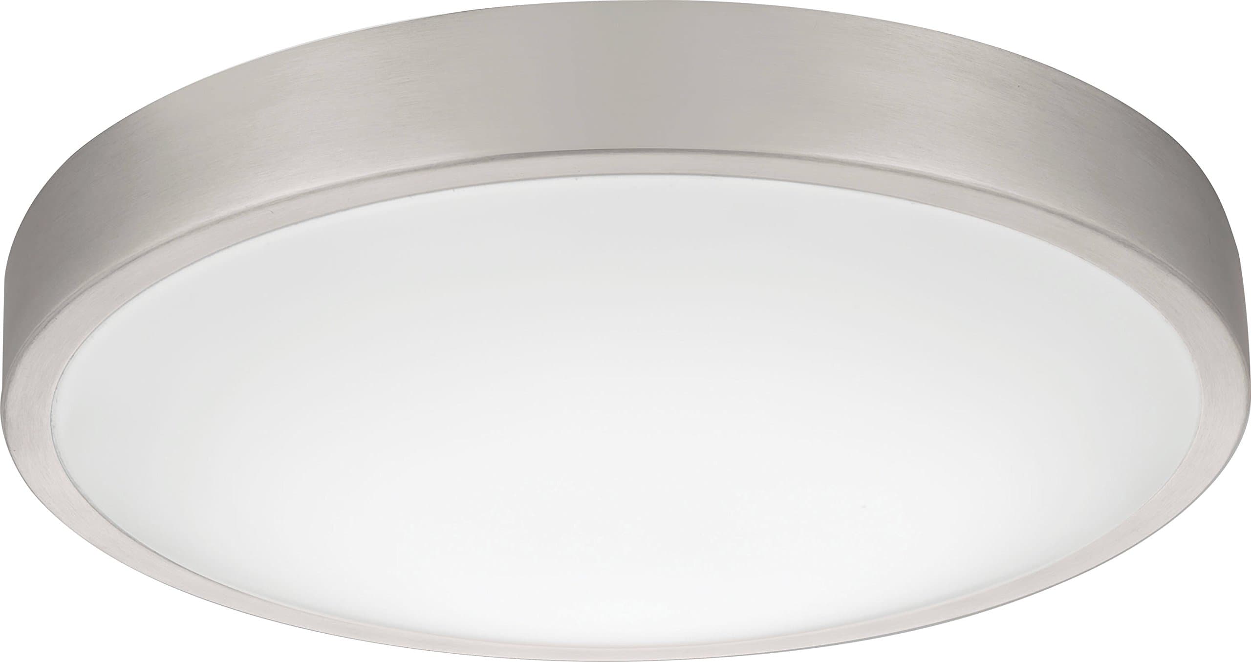 Lithonia Lighting FMLACL 20840 BA M4 Lacuna LED 4000K Flush Mount Round Ceiling Light, 14-Inch, Brushed Aluminum