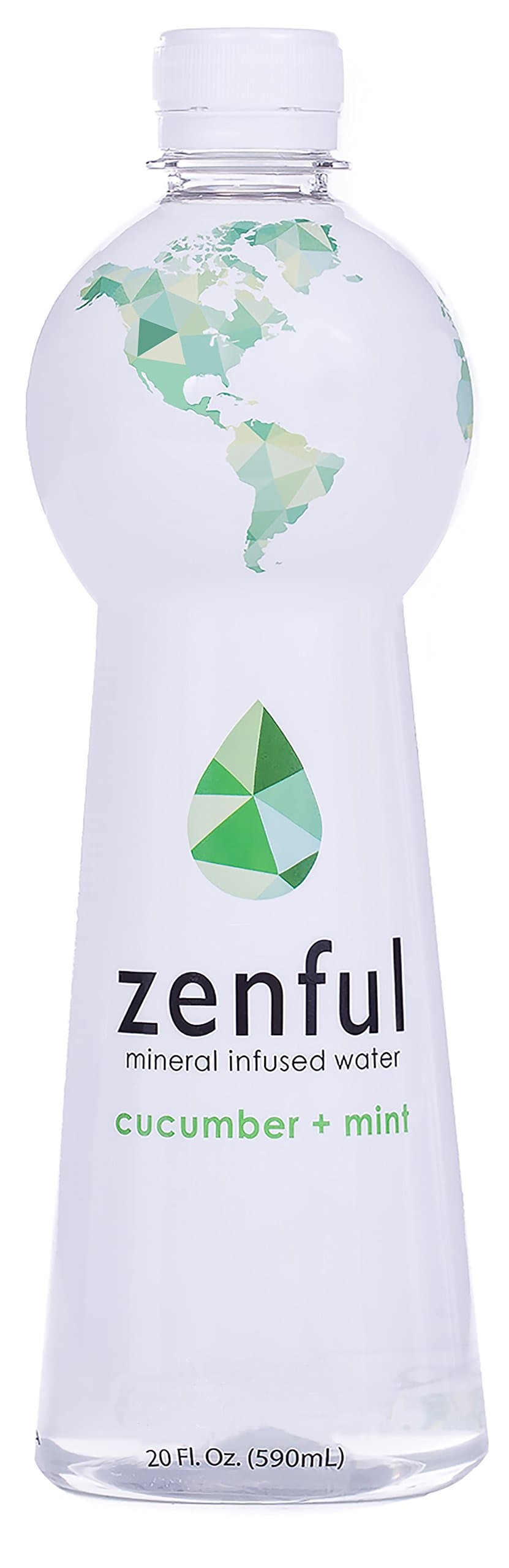 zenful Flavored Water, Cucumber Mint, 240 Fluid Ounce