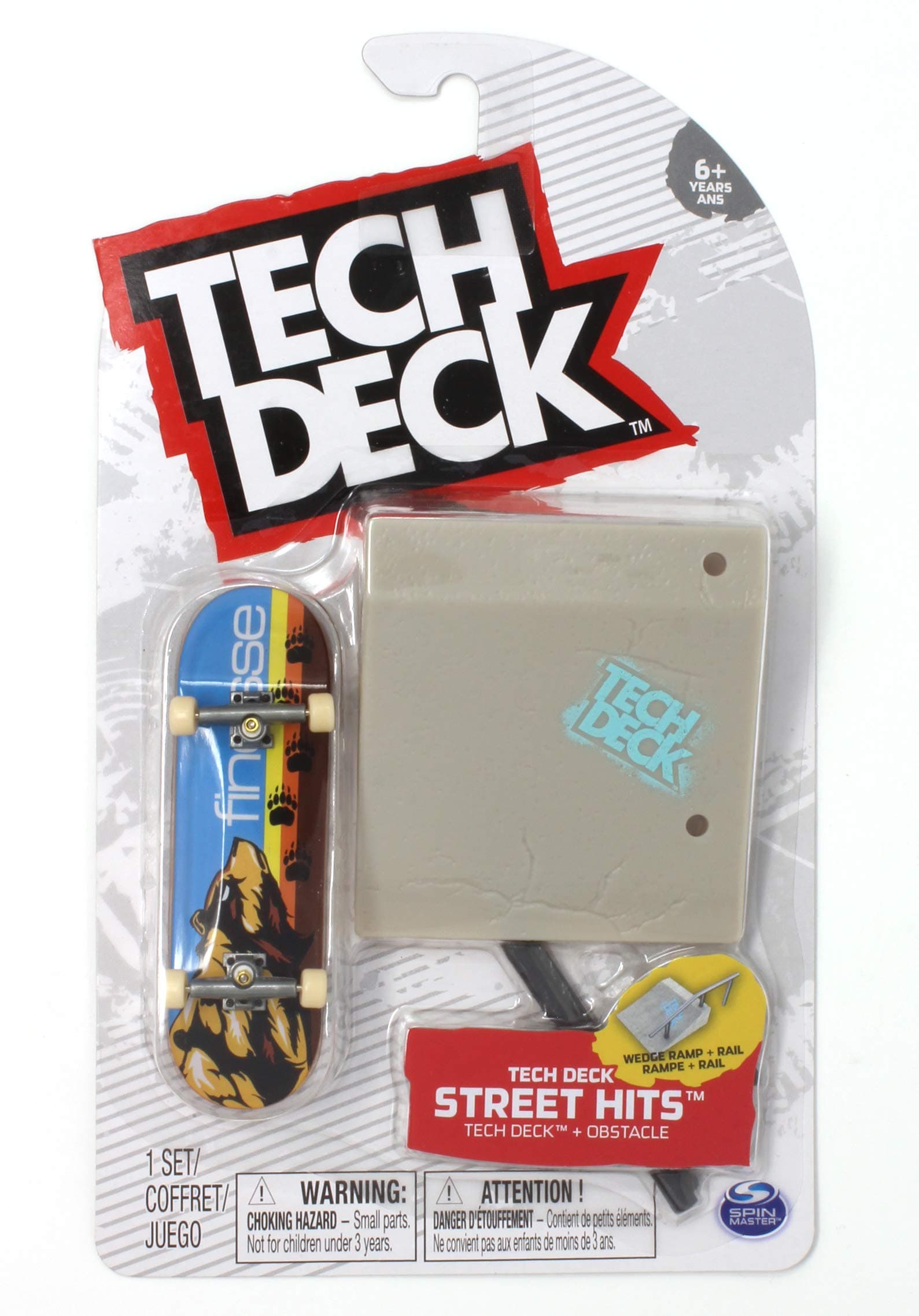 TD Street Hits Wedge Ramp Plus Rail and Finesse Skateboards Complete Deck