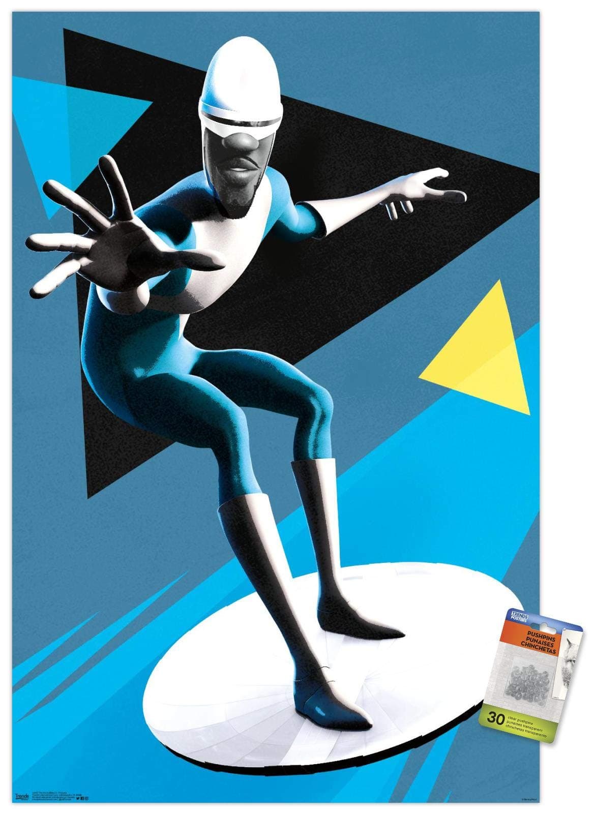 Disney Pixar The Incredibles 2 - Frozone Wall Poster with Push Pins