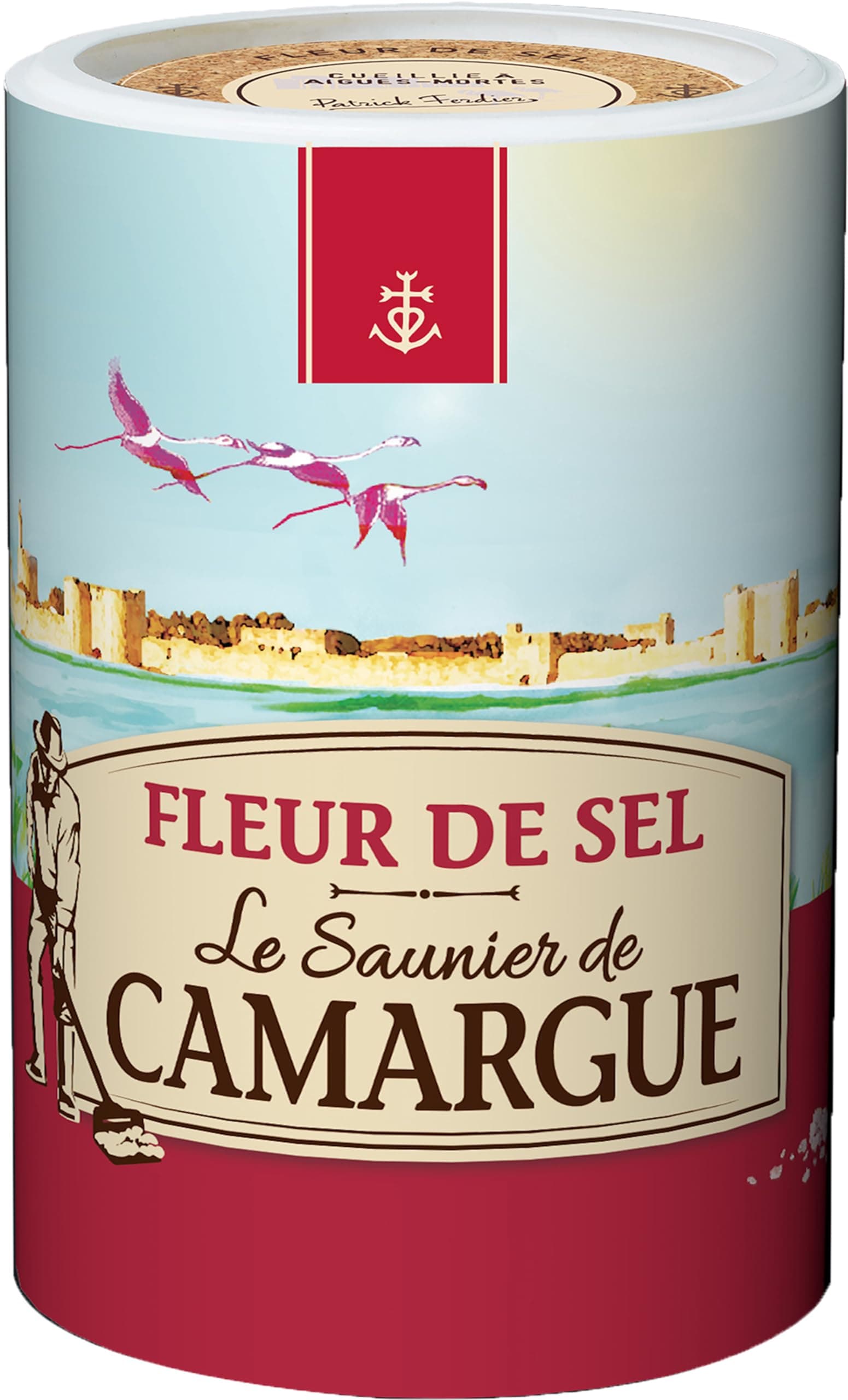 Le Saunier De Camargue Fleur De Sel Sea Salt, 1040ml 1 Kg Canister