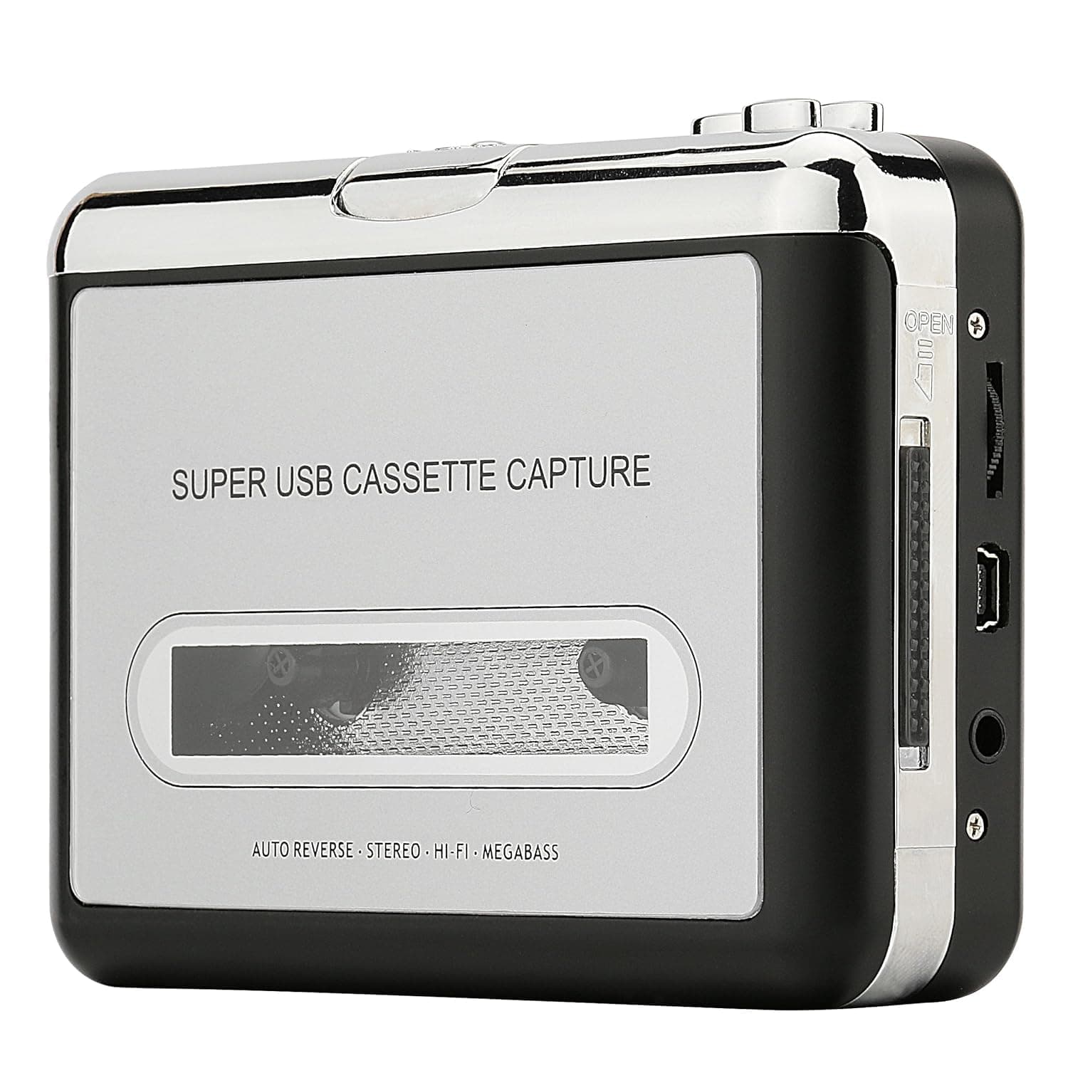 Microware Old Cassette Tape to MP3 Converter, Stereo MP3 USB Port Flash Audio Captuer Music Cassette Player