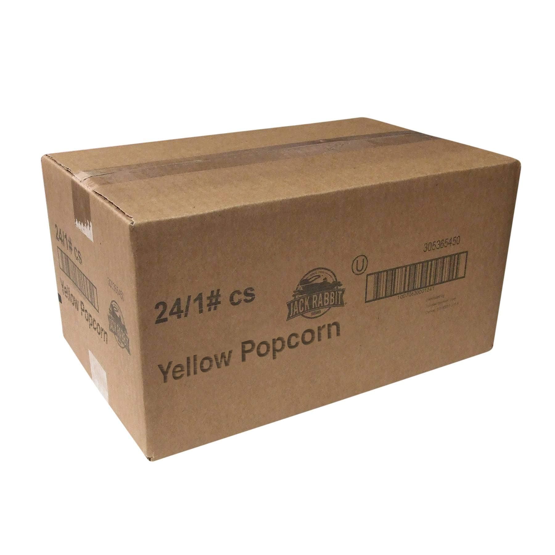 Jack Rabbit Yellow Popcorn - 1 lb. bag, 24 per case