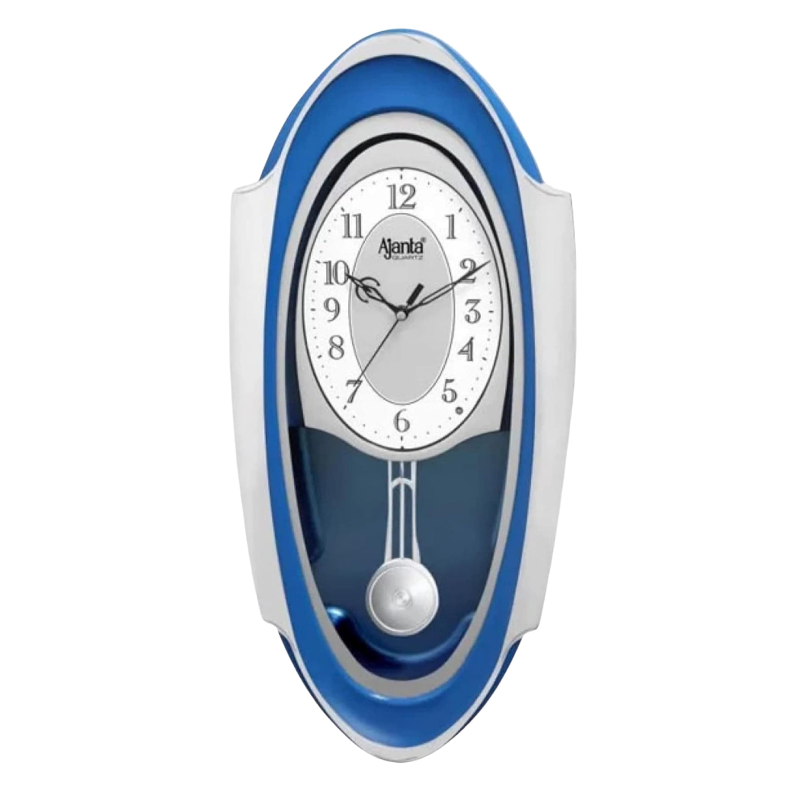 Musical and Pendulum Clock (Blue, 1627), 50.7 cm x 24.9 cm x 7.6 cm