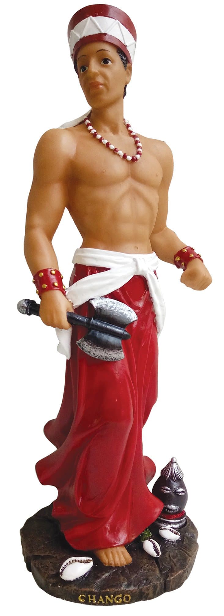 12 Inches Santo Orisha Shango Statue Orisha Chango Statue Chango Estatua Santeria Statue