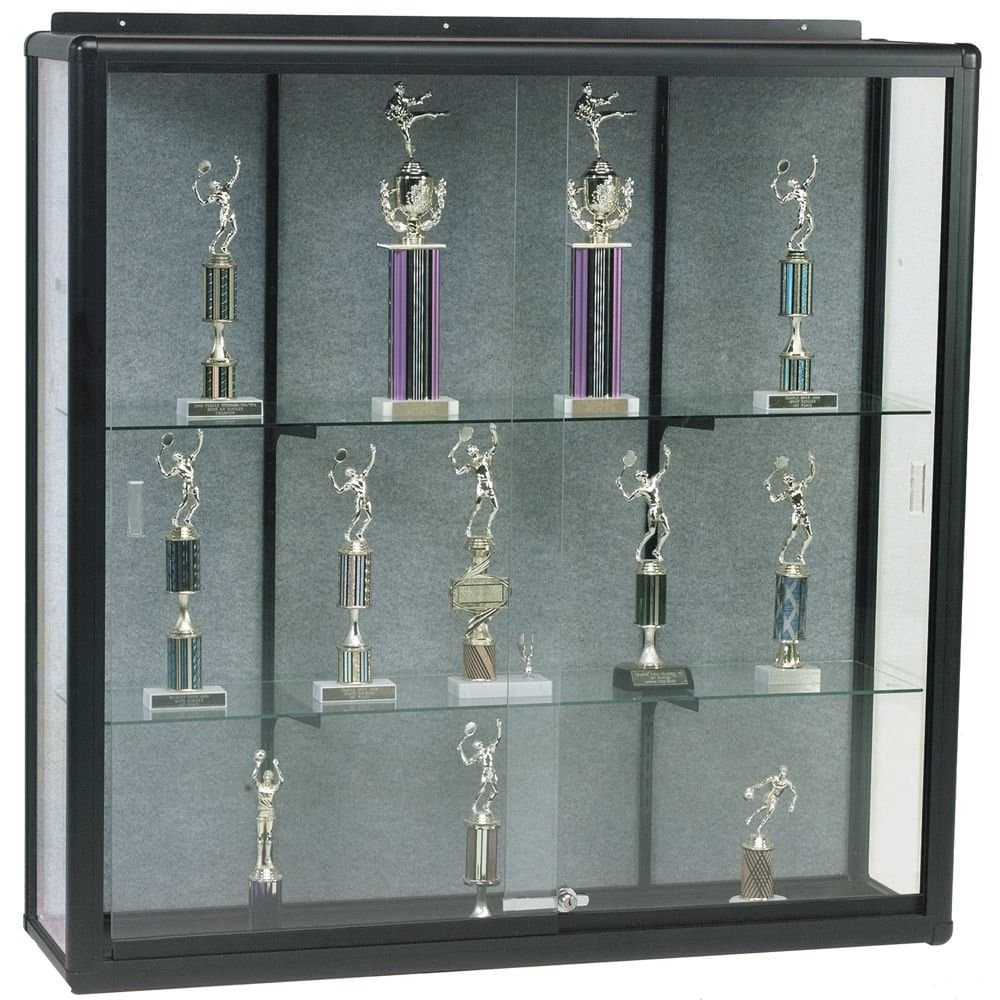 Series 90 Elite Wall Mount Display Case Finish: Walnut, Size: 48" H x 36" W