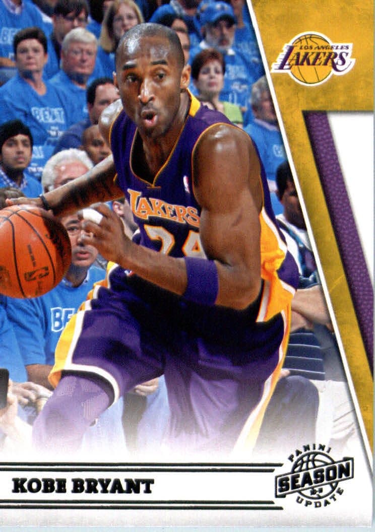 2010/11 Panini Season Update Basketball Card # 175 Kobe Bryant Los Angeles Lakers In a
