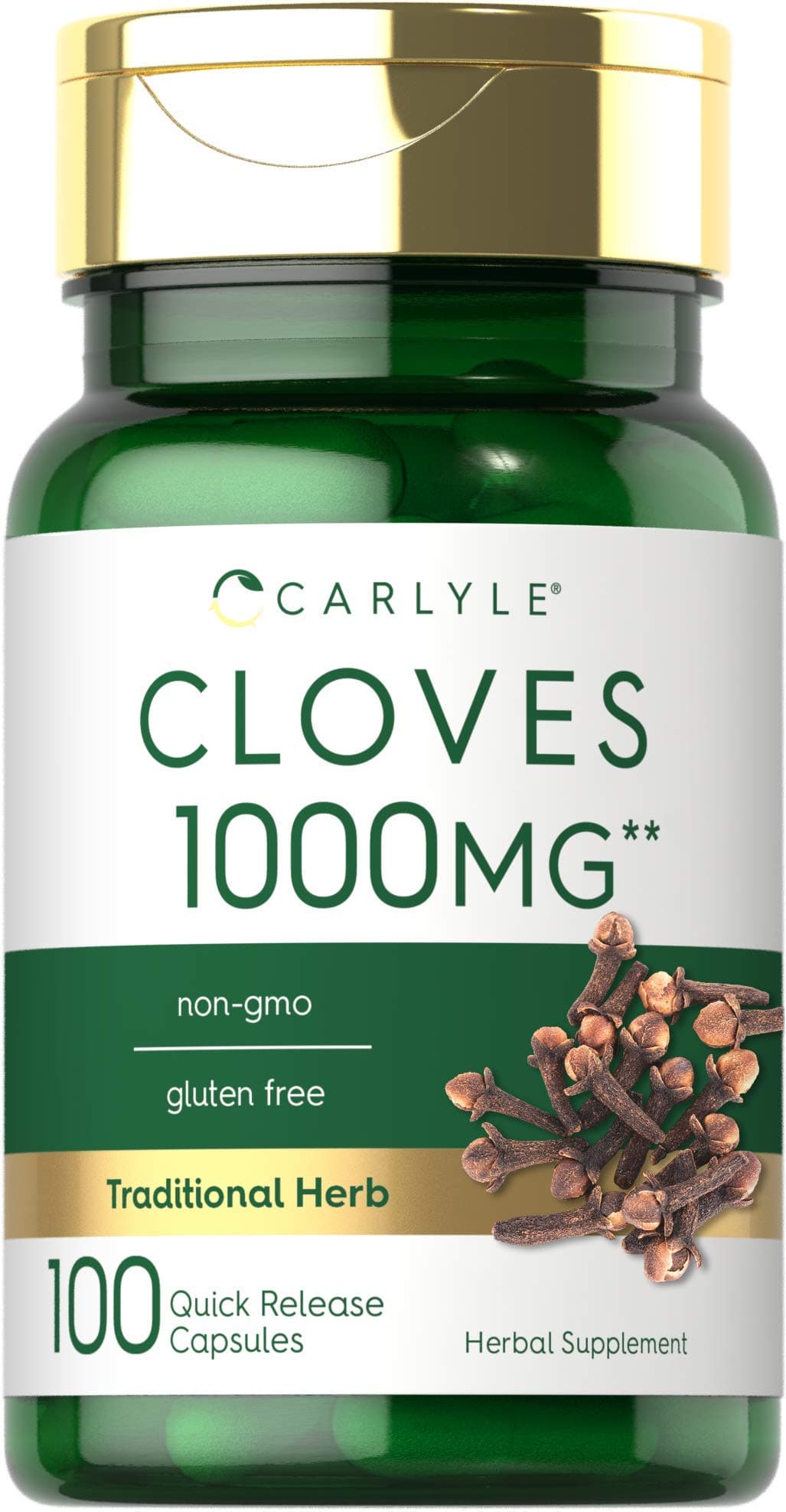 Carlyle Cloves Supplement | 100 Capsules | Non-GMO, Gluten Free
