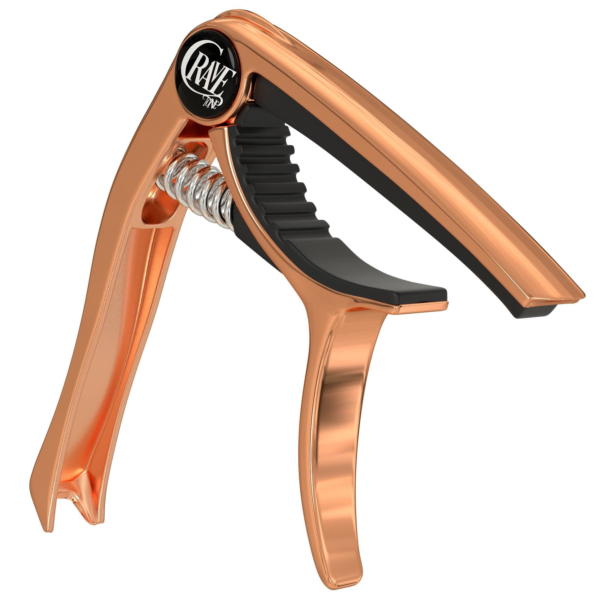 Vicien Crave Tone Premium Capo with Peg Puller and Storage Pouch, Professional Grade for Acoustic, Electric, Folk Guitar, Bass, Ukulele, Banjo and Mandolin, (Rose Gold)