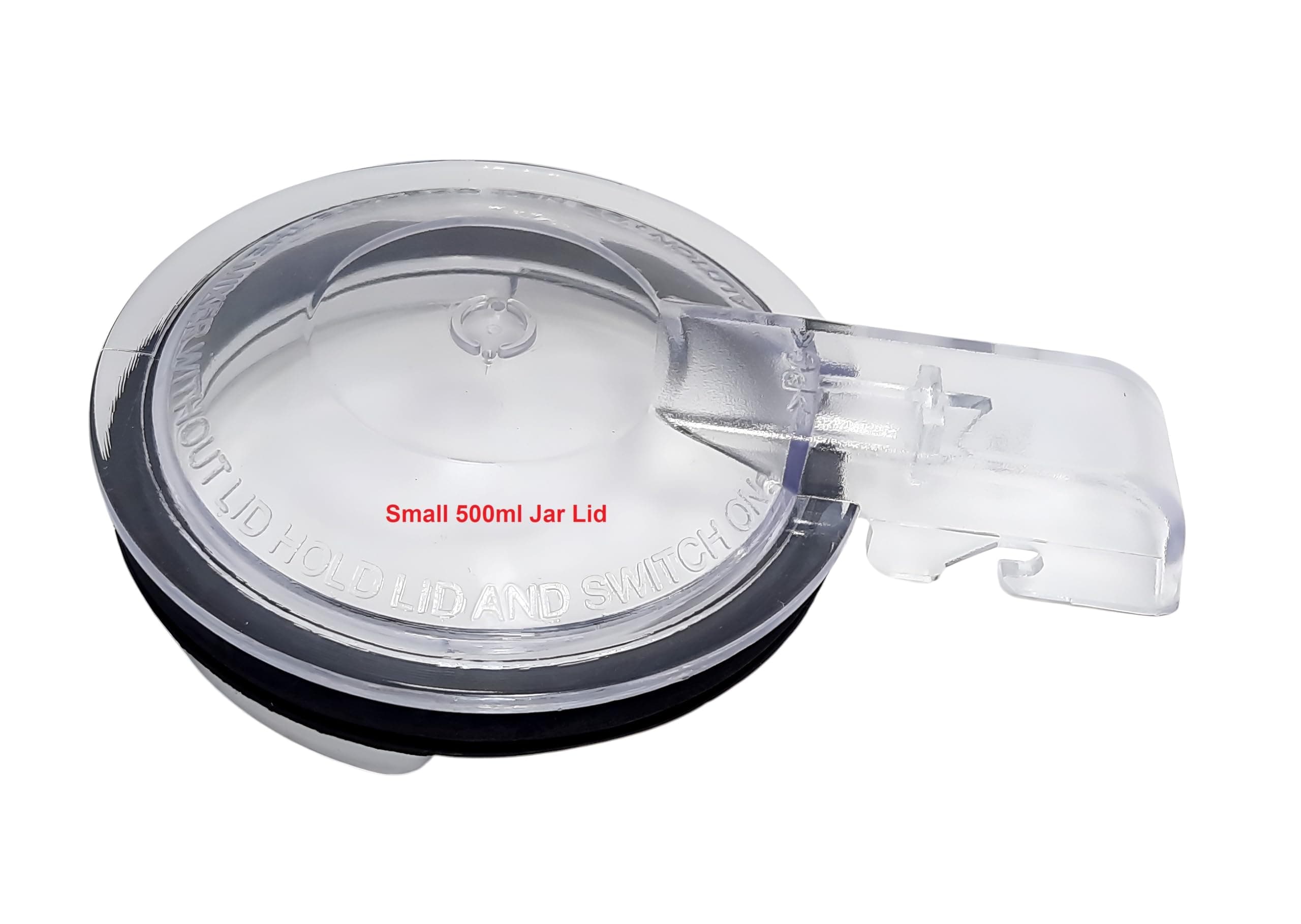 AJS spares- Chutney Jar Lid suitable for PANASONIC Mixer models MX-AC350, MX-AC310, MX-AC555, MX-AC400, MX-AC300, MX-AC250, MX-AC220, MX-AC210 (Polycarbonate, Clear) (Small 500ml Jar Lid)