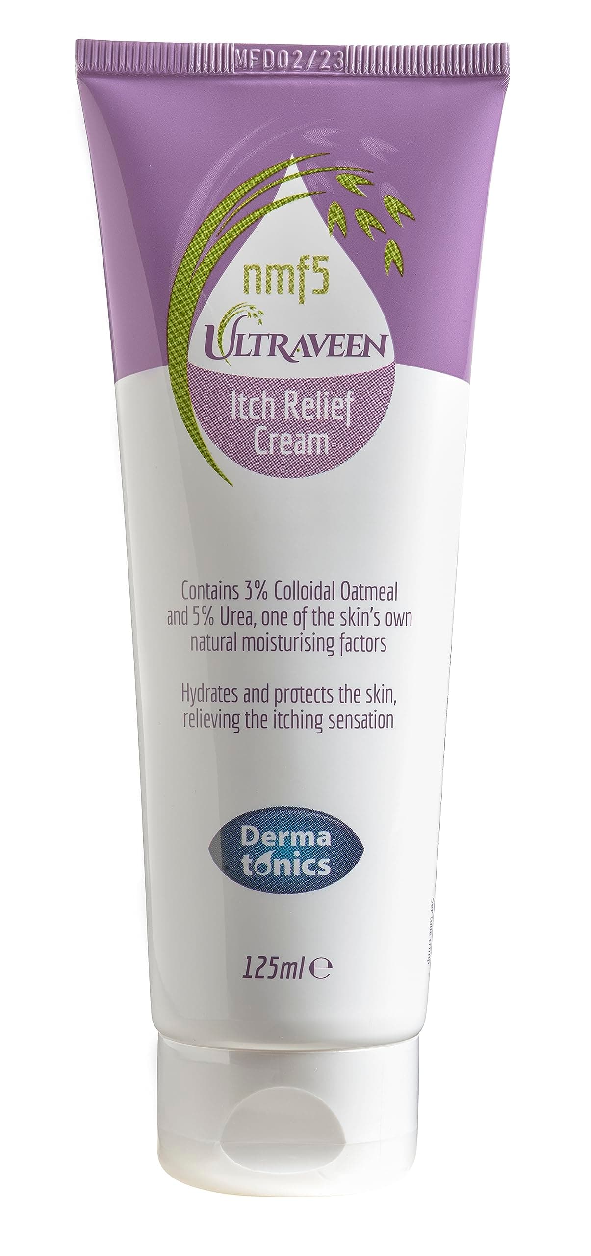 Ultraveen Itch Relief Cream | Gentle, Perfume & Paraben-Free with Finnish Colloidal Oatmeal | Relief for Eczema & Psoriasis-Prone Skin | Suitable for Diabetics | 125 ml