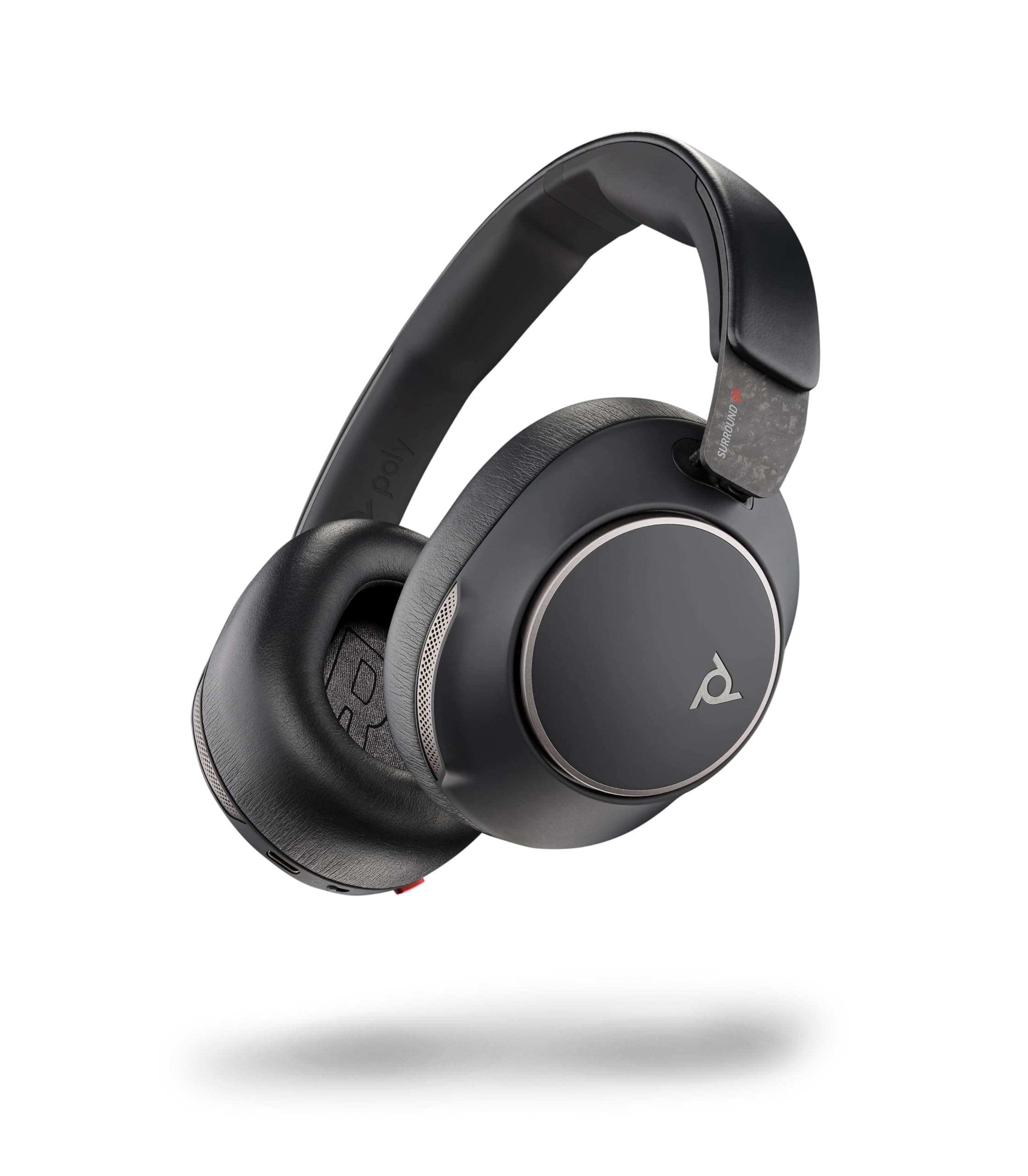 Voyager Surround 80 UC Bluetooth Headset (Plantronics) – Noise-Canceling Mics for Clear Calls – Adaptive ANC – Works w/iPhone, Android, PC/Mac, Zoom, Microsoft Teams (Certified) –Amazon Exclusive