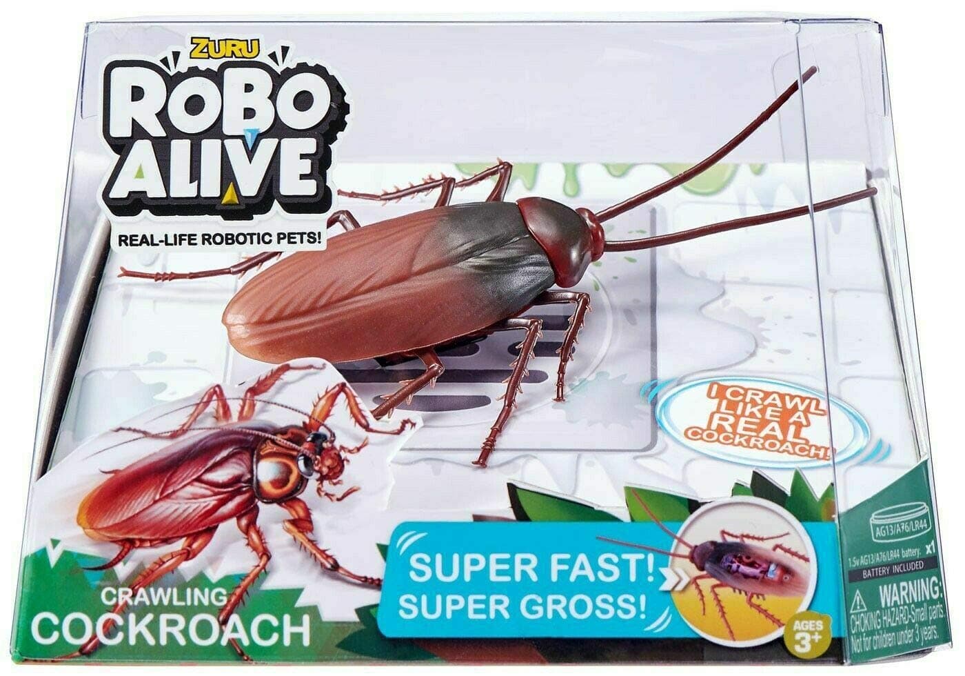 ZURU 36679 ROBO Alive Cockroach, Brown