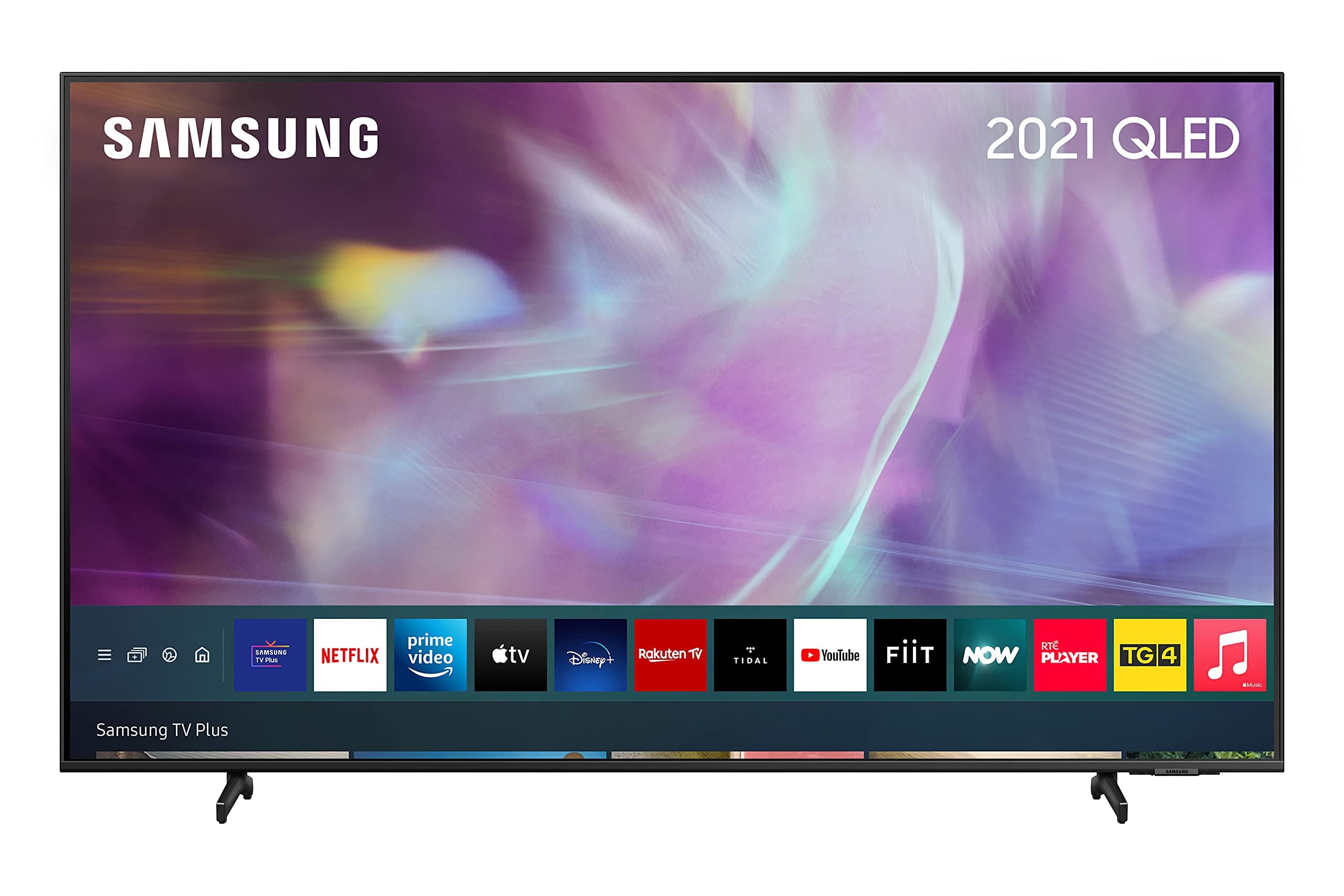 Samsung Q65A 55 Inch Smart QLED TV (2021 Grey) - Smart TV 4K UHD Crystal Processor, Alexa Built In, Adaptive Sound Quality, QHDR, Dual LED Screen, 100% Colour Volume, Slim Fit Mount - QE55Q65AAUXXU